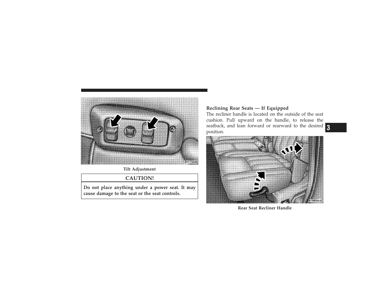 Rear seat features | Ram Trucks 2009 3500 - Owner Manual User Manual | Page 127 / 532