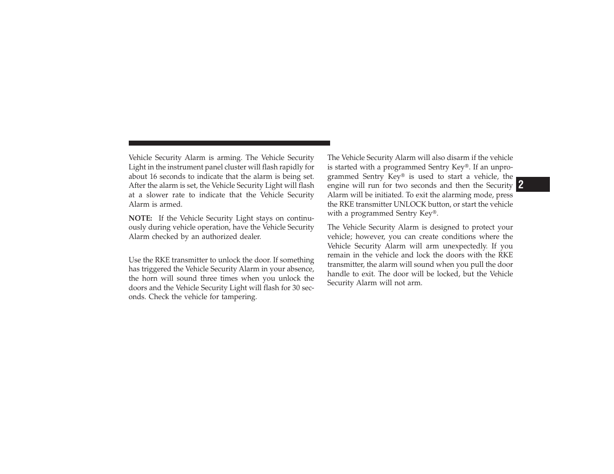 To disarm the system | Ram Trucks 2009 3500 - Owner Manual User Manual | Page 21 / 532