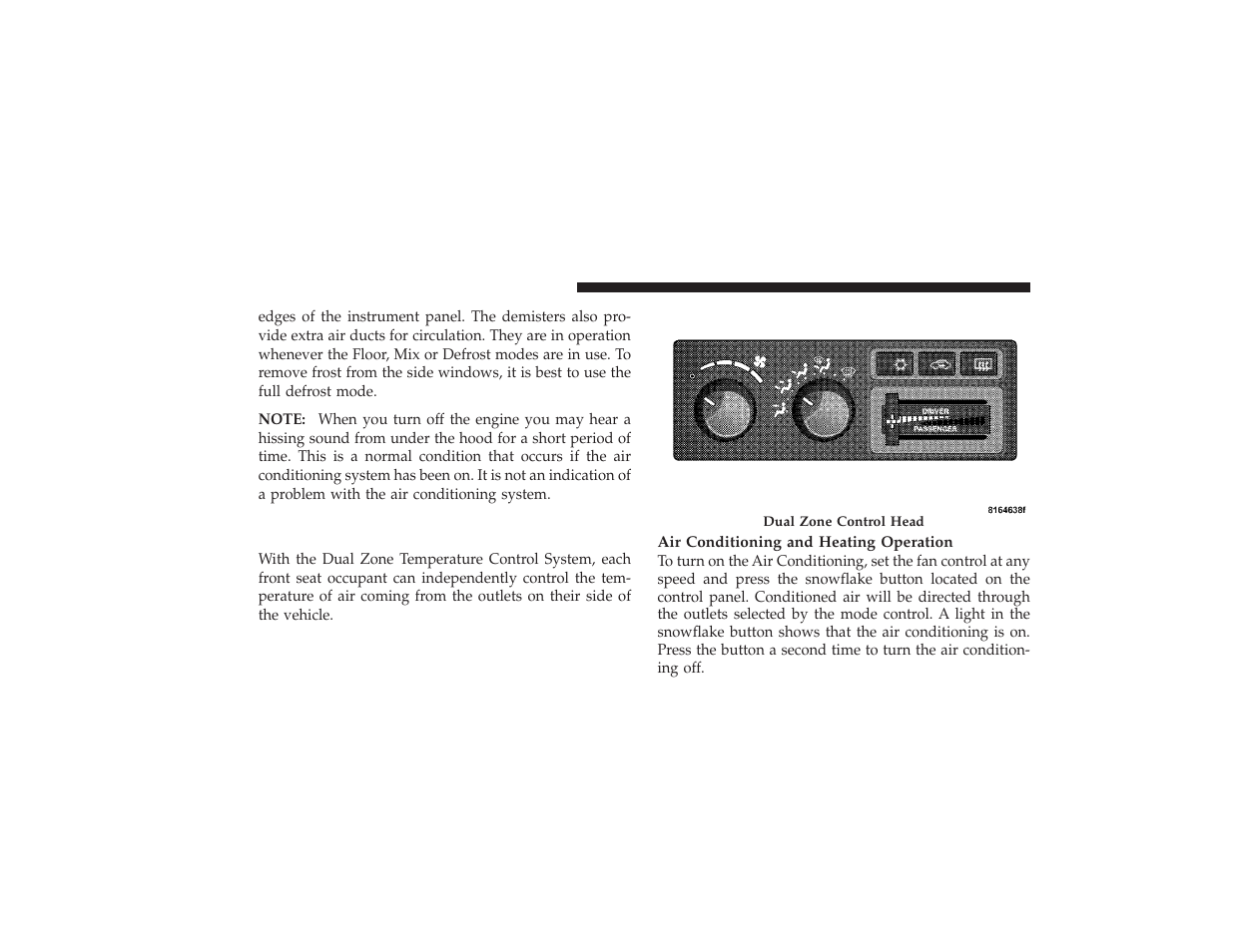Air conditioning with dual zone, Temperature control — if equipped | Ram Trucks 2009 3500 - Owner Manual User Manual | Page 242 / 532