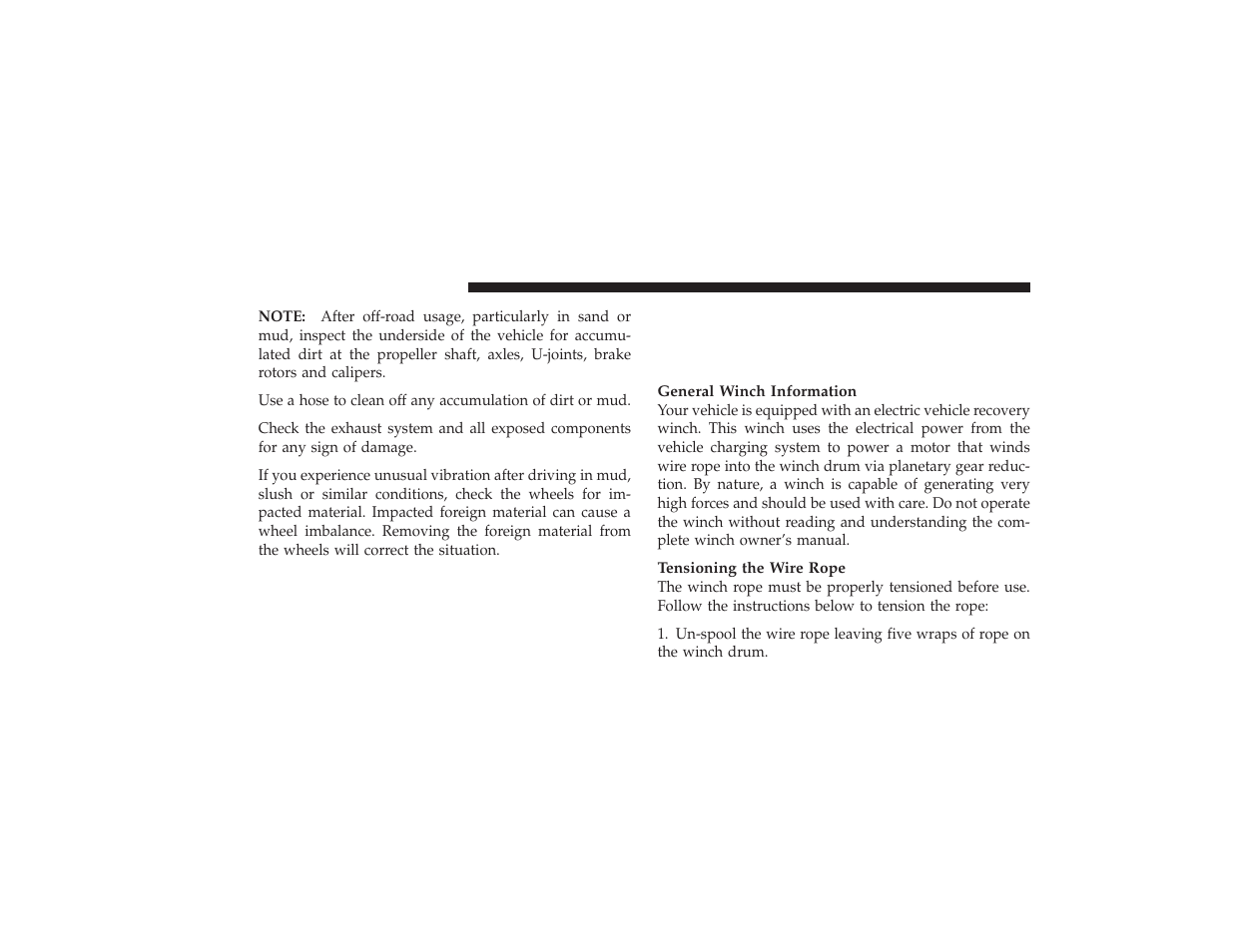 Winch usage - if equipped (power wagon only), Things to know before using your winch, Winch usage – if equipped (power wagon | Only), Things to know before using your, Winch | Ram Trucks 2009 3500 - Owner Manual User Manual | Page 310 / 532
