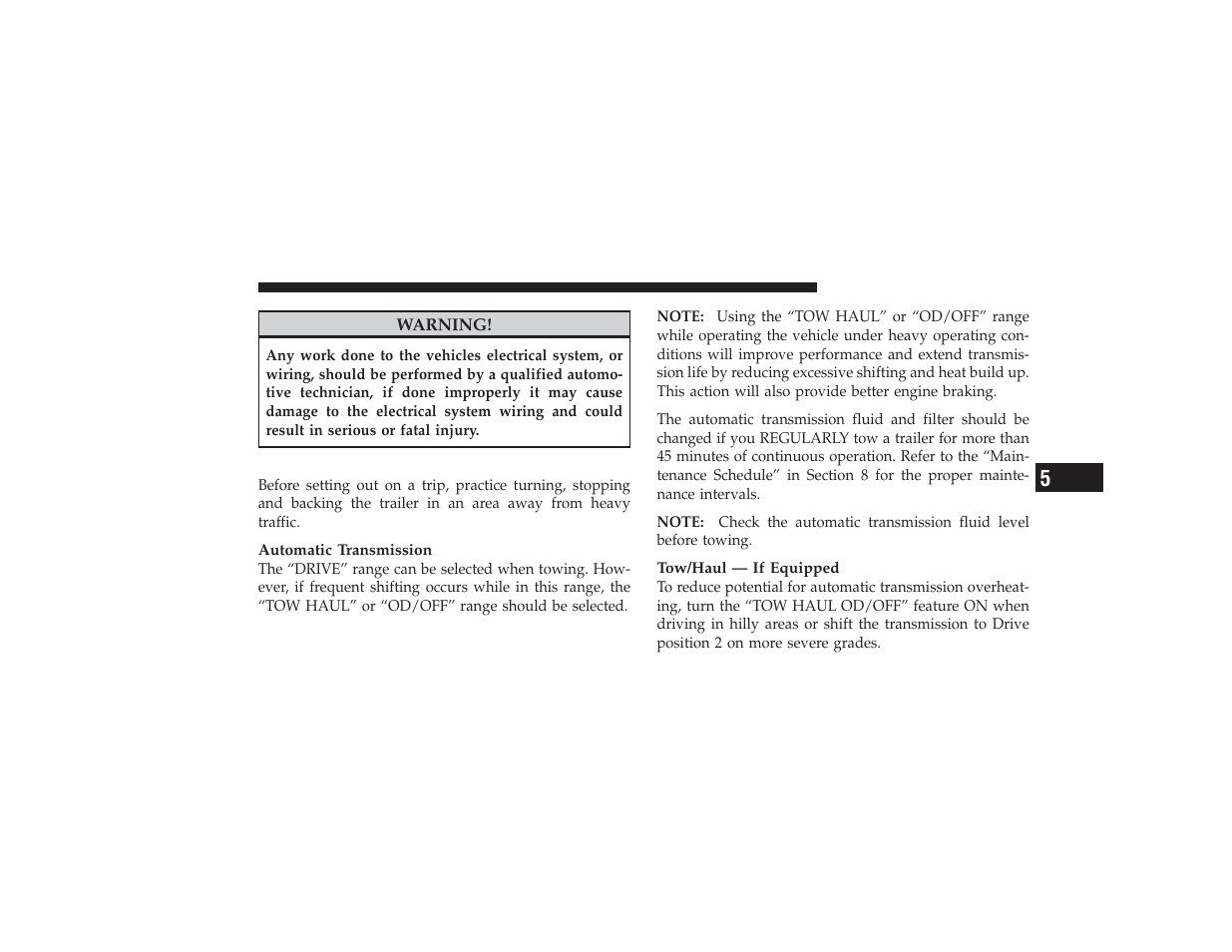 Towing tips | Ram Trucks 2009 3500 - Owner Manual User Manual | Page 397 / 532