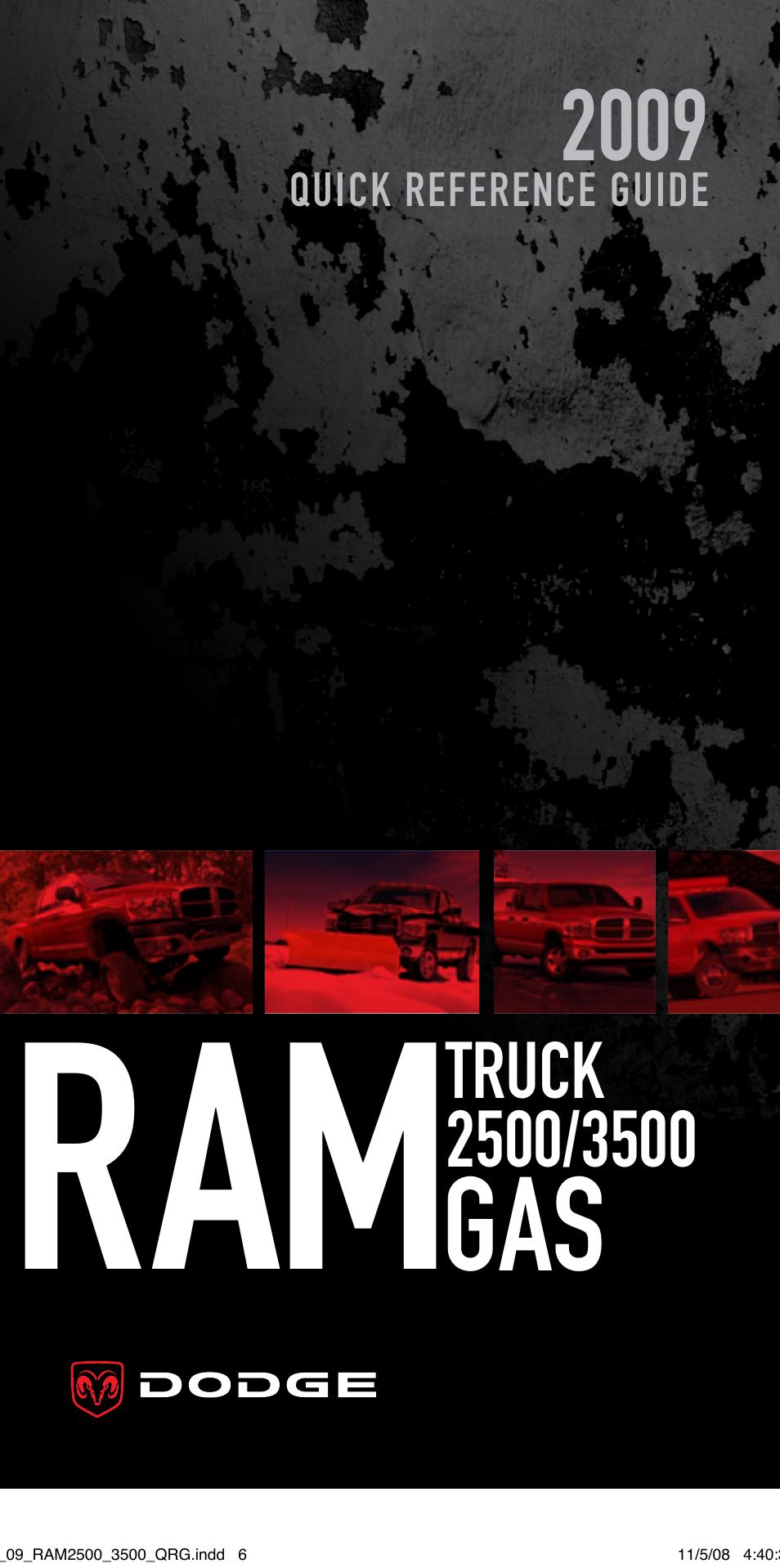 Ram Trucks 2009 3500 - Quick Reference Guide User Manual | 12 pages