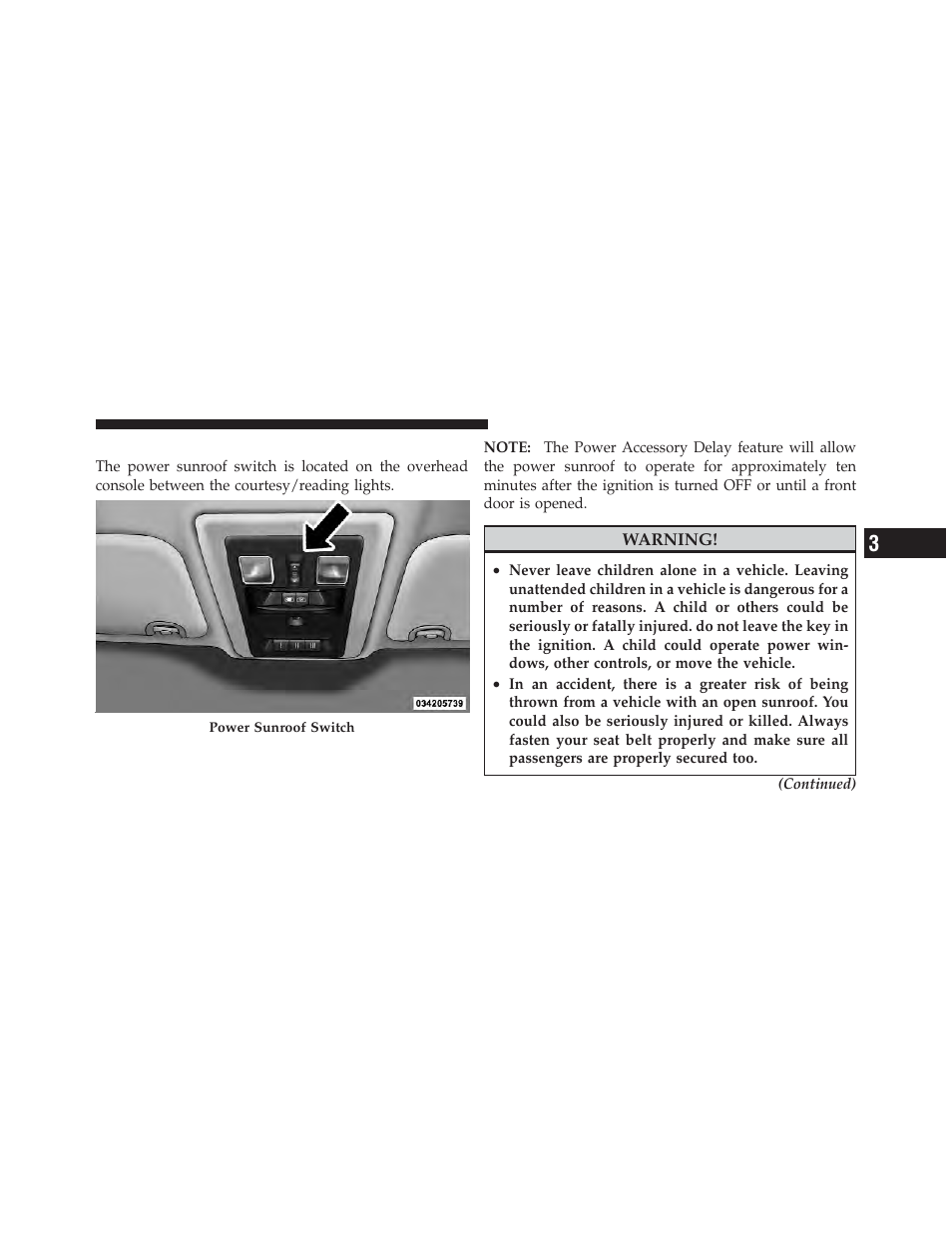 Power sunroof — if equipped | Ram Trucks 2010 3500 - Owner Manual User Manual | Page 153 / 616