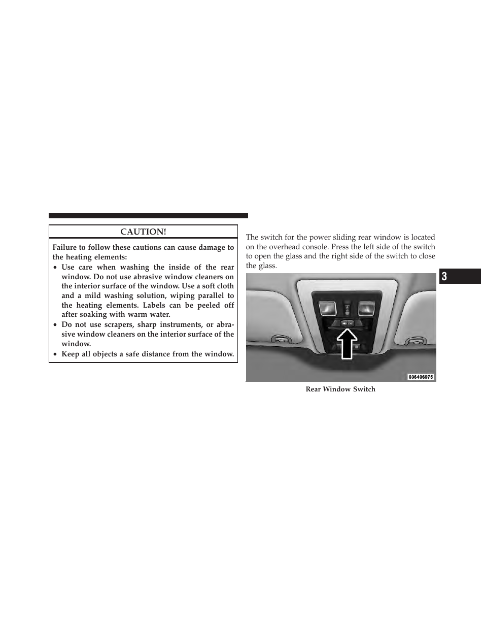 Power sliding rear window — if equipped, Power sliding rear window, If equipped | Ram Trucks 2010 3500 - Owner Manual User Manual | Page 173 / 616