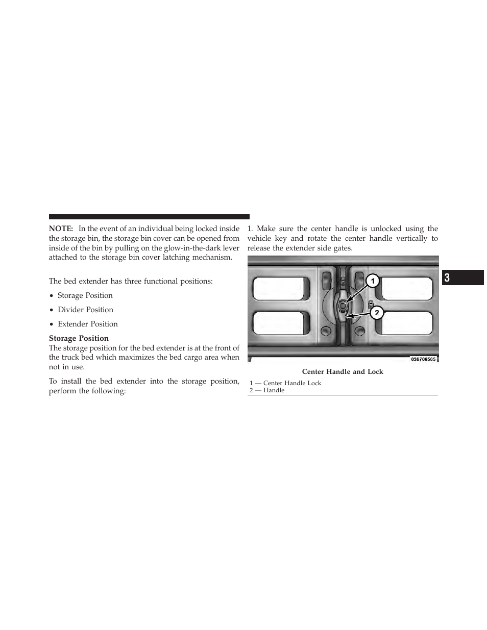 Bed extender — if equipped | Ram Trucks 2010 3500 - Owner Manual User Manual | Page 181 / 616