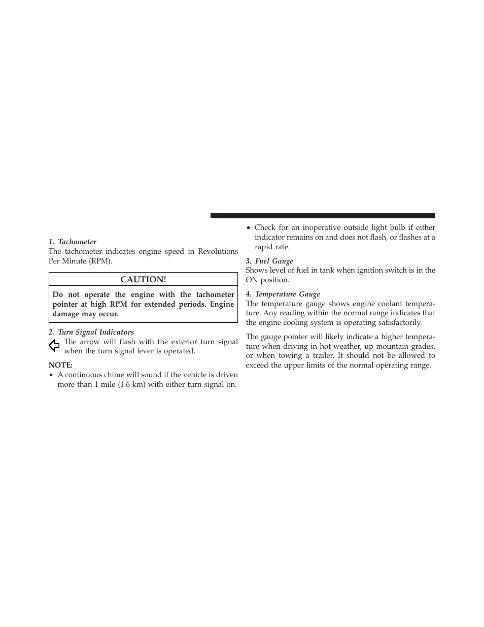 Instrument cluster descriptions | Ram Trucks 2010 3500 - Owner Manual User Manual | Page 204 / 616