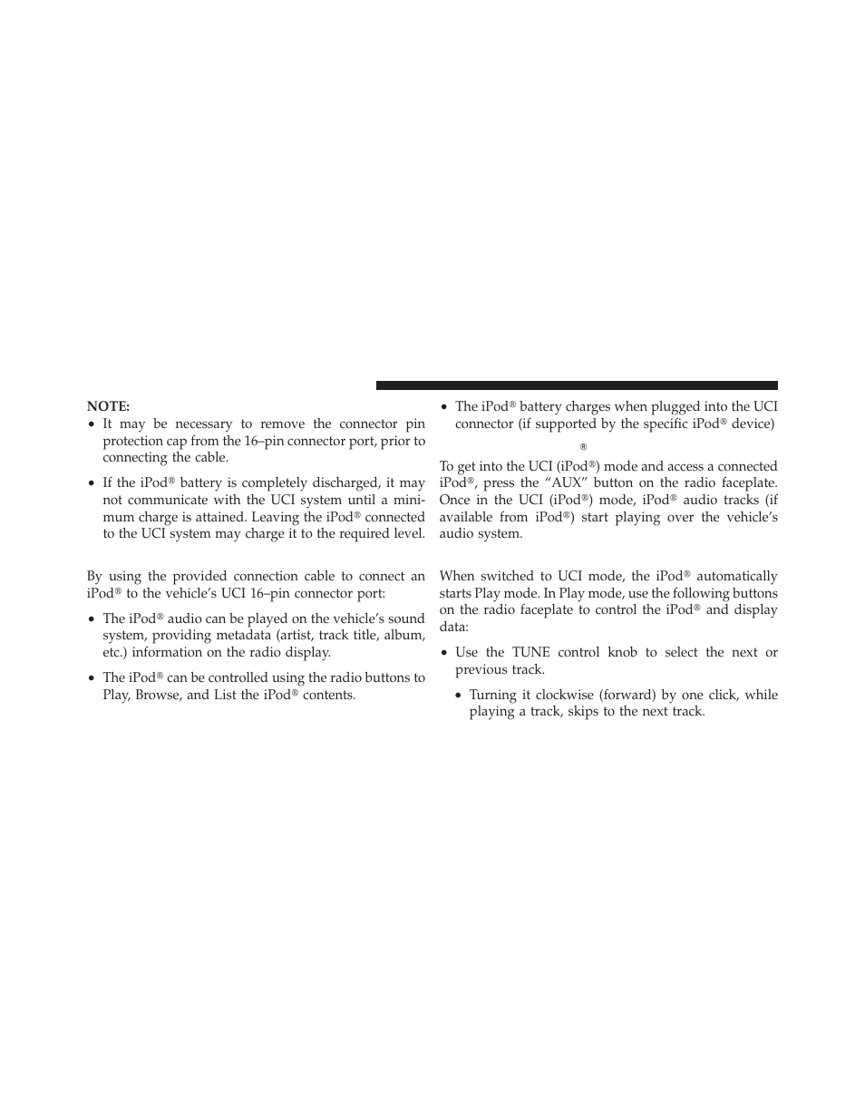 Using this feature, Controlling the ipodĥ using radio buttons, Play mode | Controlling the ipod௡ using, Radio buttons | Ram Trucks 2010 3500 - Owner Manual User Manual | Page 270 / 616