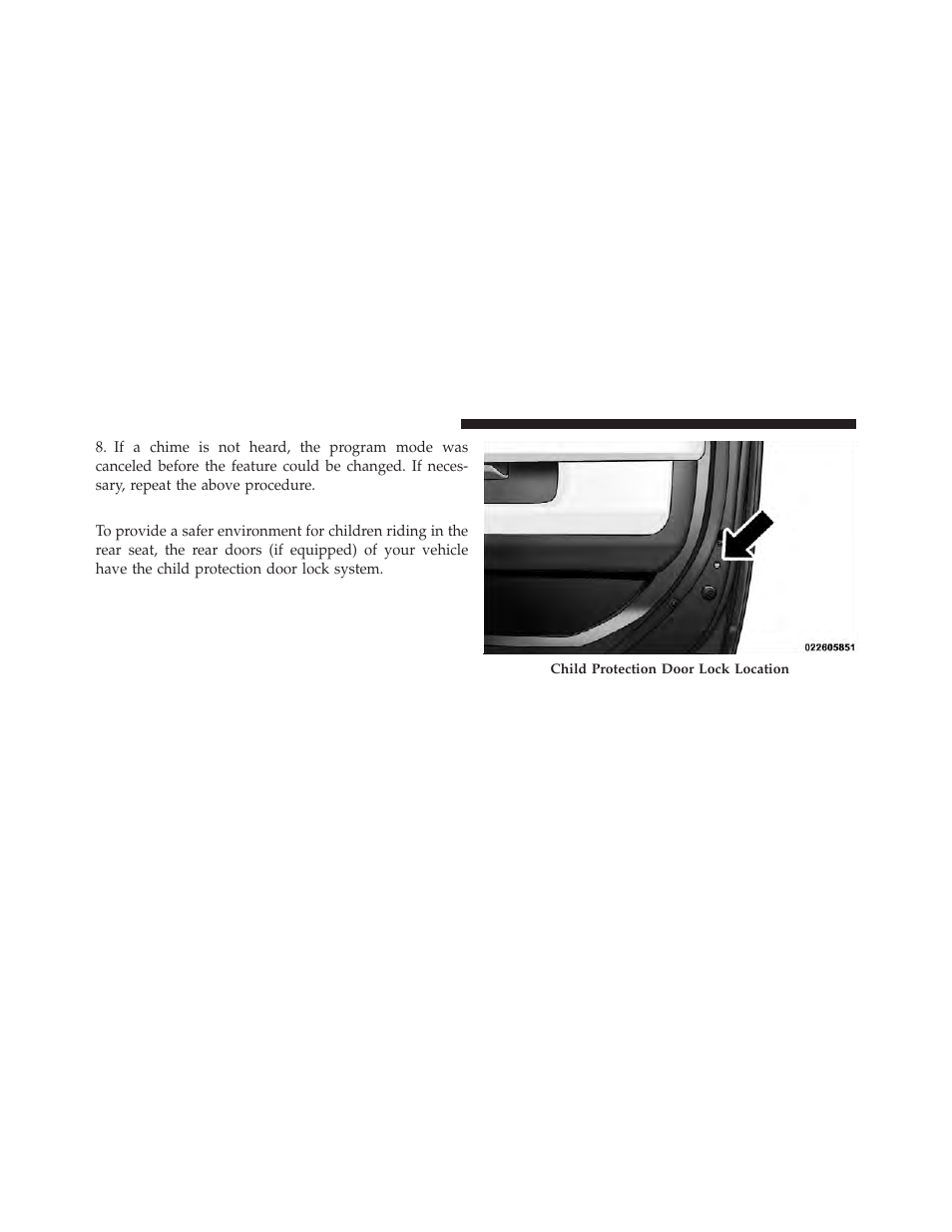 Child protection door lock | Ram Trucks 2010 3500 - Owner Manual User Manual | Page 34 / 616