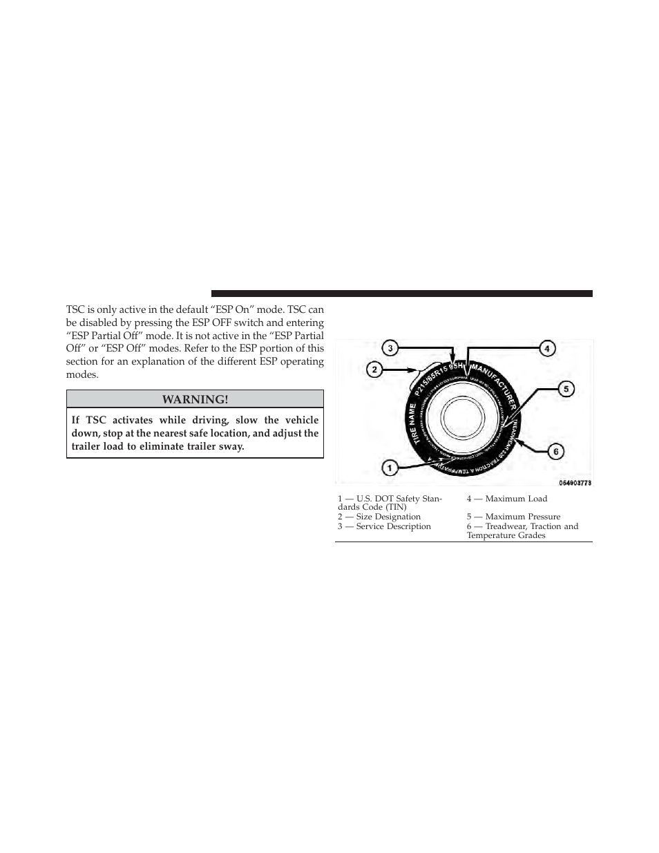 Tire safety information, Tire markings, Warning | Ram Trucks 2010 3500 - Owner Manual User Manual | Page 400 / 616