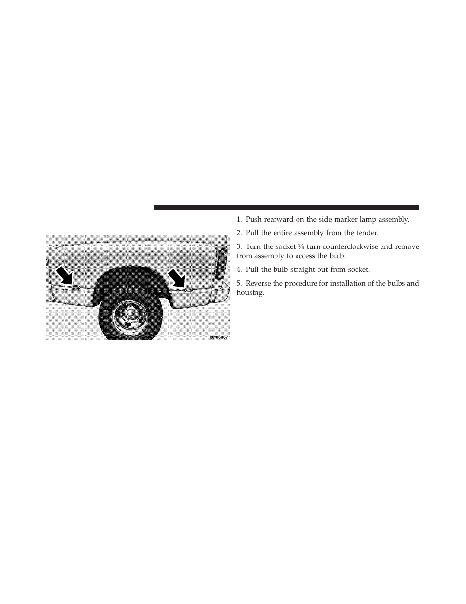 Side marker lamps (dual rear wheels) — if equipped, Side marker lamps (dual rear wheels) — if, Equipped | Ram Trucks 2010 3500 - Owner Manual User Manual | Page 560 / 616