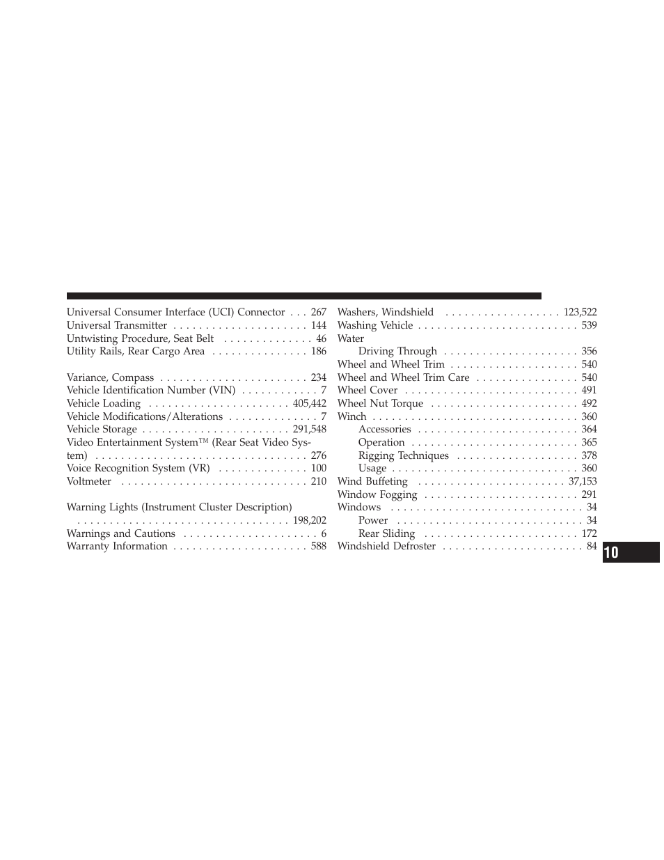 Ram Trucks 2010 3500 - Owner Manual User Manual | Page 613 / 616