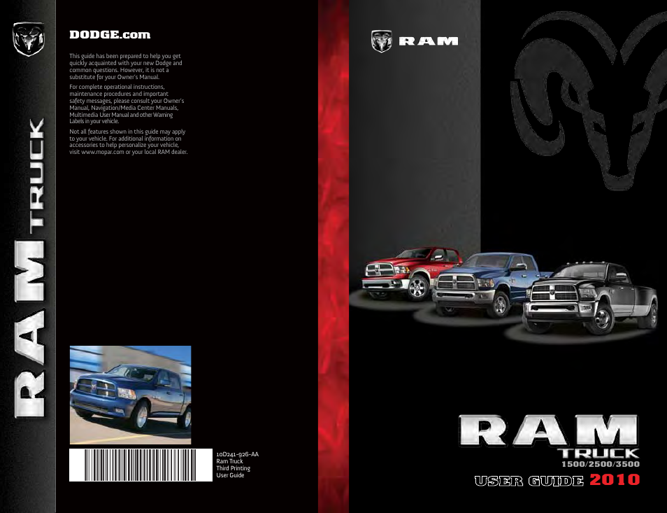 Ram Trucks 2010 3500 - User Guide User Manual | Page 96 / 96