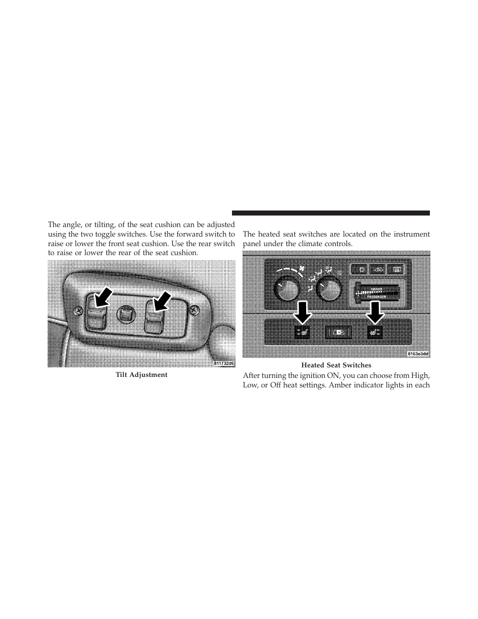 Heated seats — if equipped | Ram Trucks 2010 Chassis Cab User Manual | Page 124 / 423