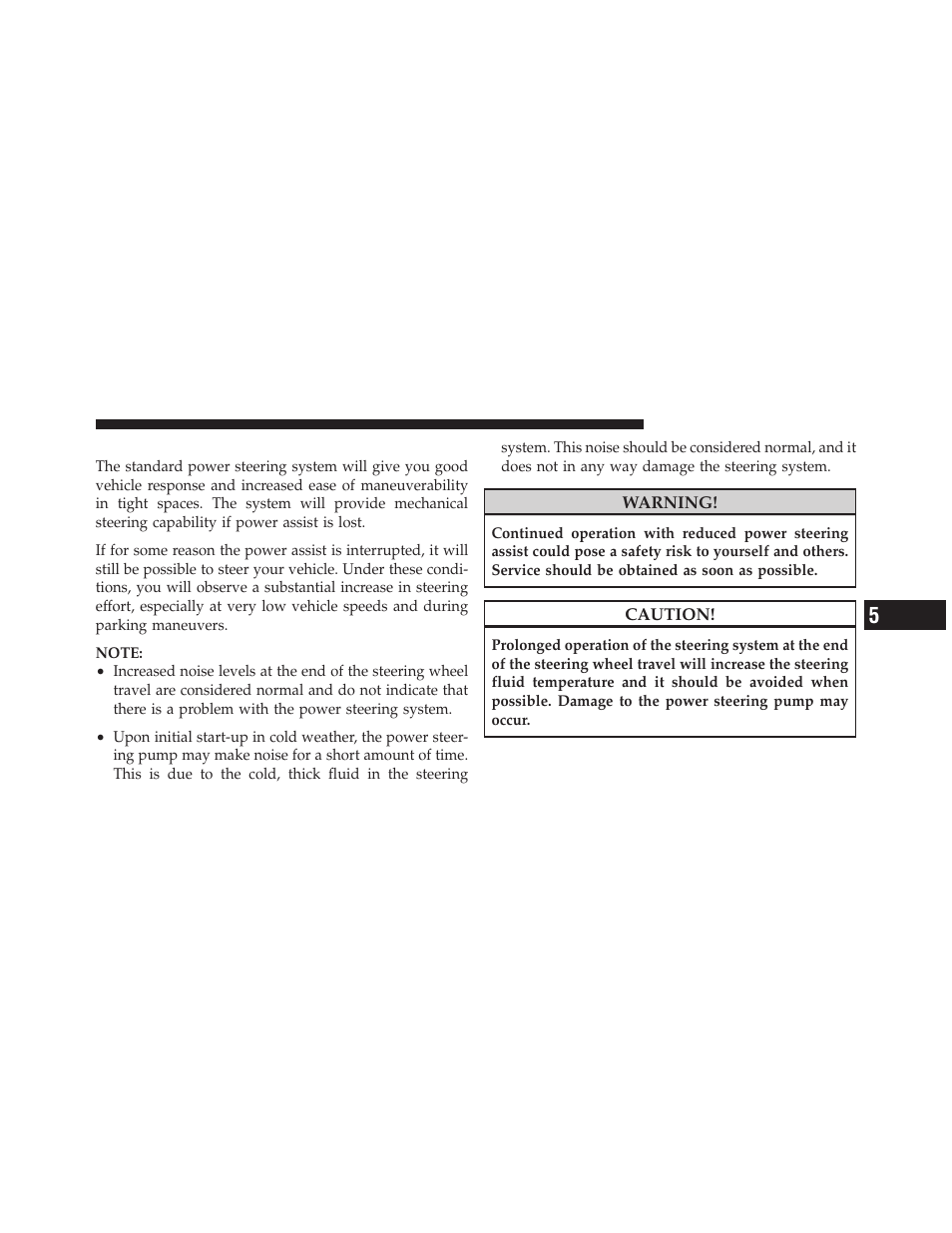 Power steering | Ram Trucks 2010 Chassis Cab User Manual | Page 243 / 423
