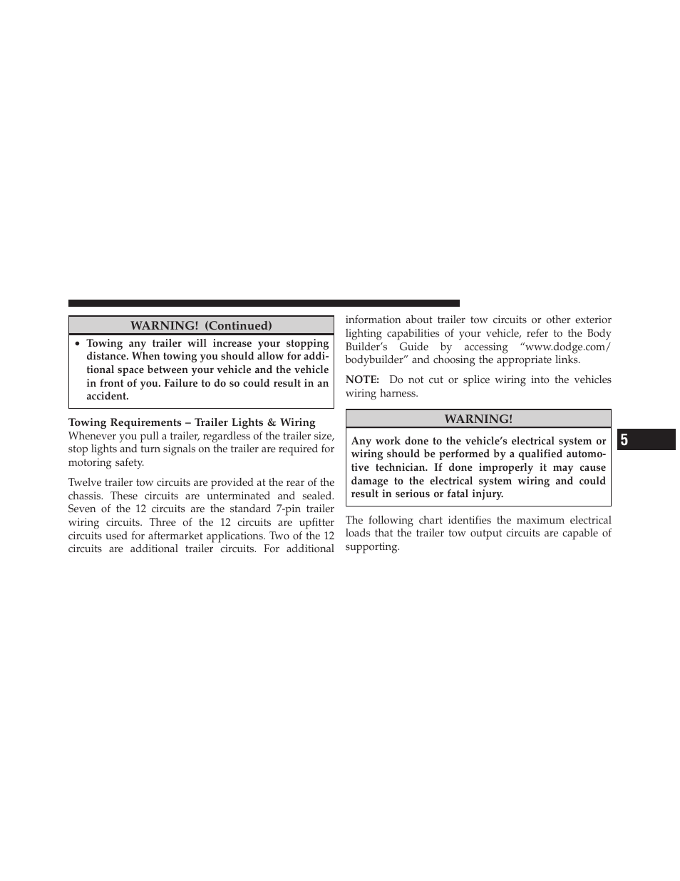 Ram Trucks 2010 Chassis Cab User Manual | Page 287 / 423