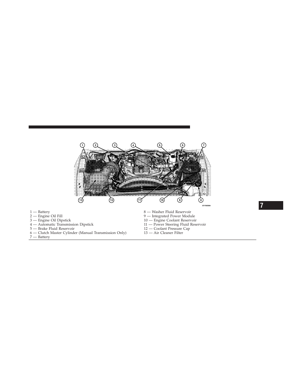 Engine compartment — 6.7l diesel | Ram Trucks 2010 Chassis Cab User Manual | Page 319 / 423