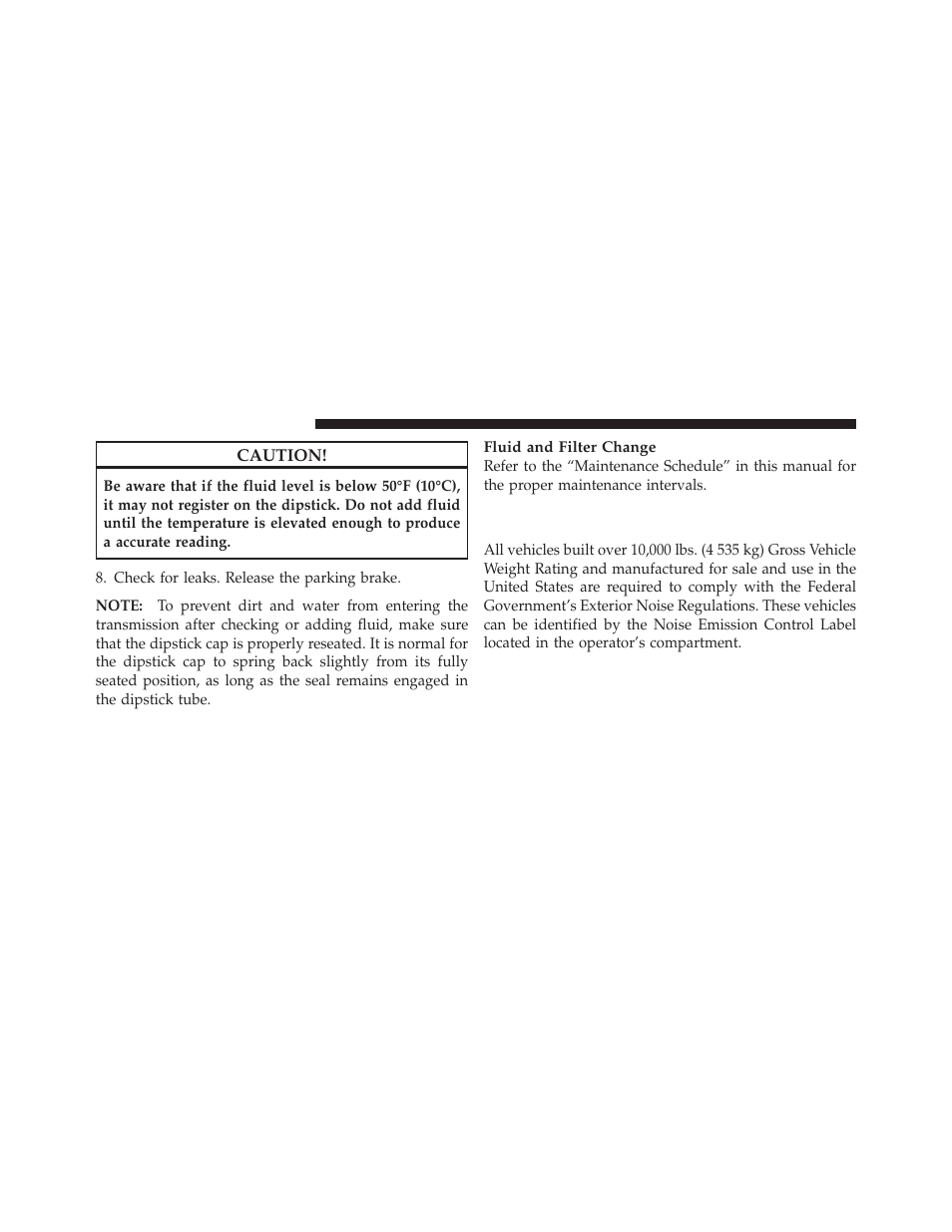 Noise control system required, Maintenance & warranty | Ram Trucks 2010 Chassis Cab User Manual | Page 346 / 423