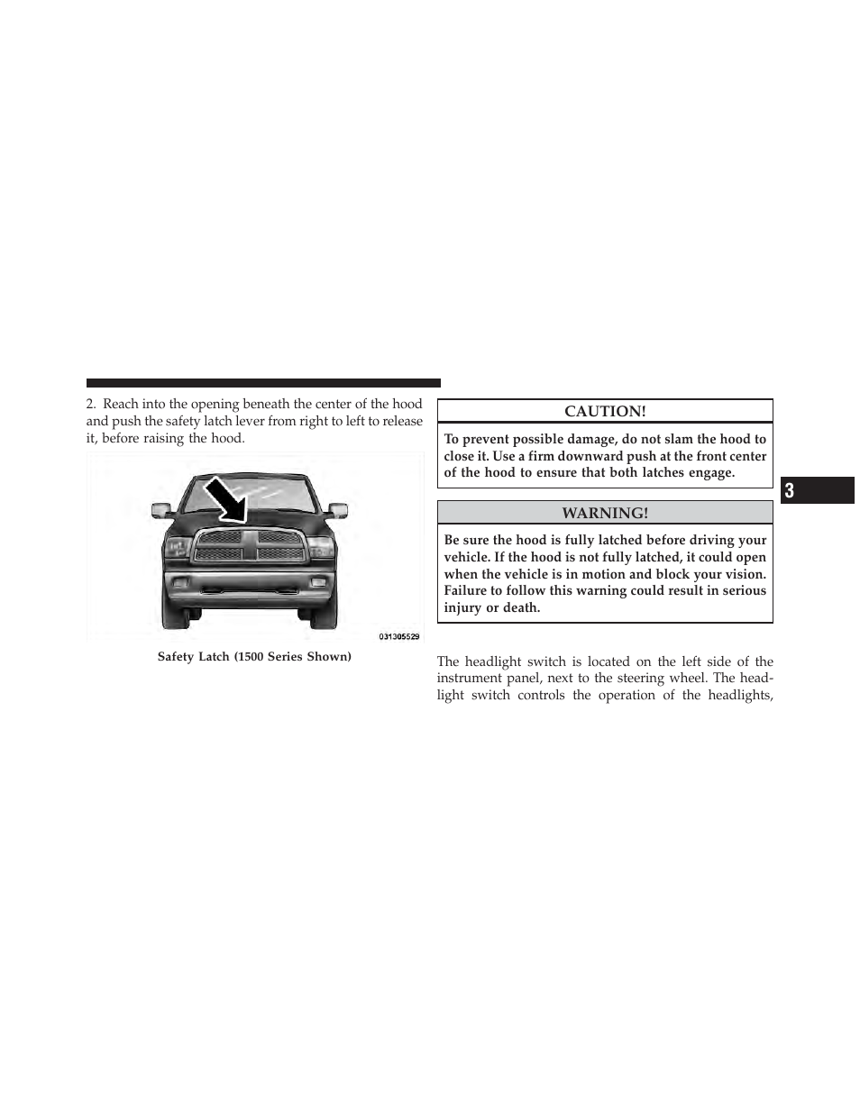 Lights | Ram Trucks 2011 3500 - Owner Manual User Manual | Page 123 / 636