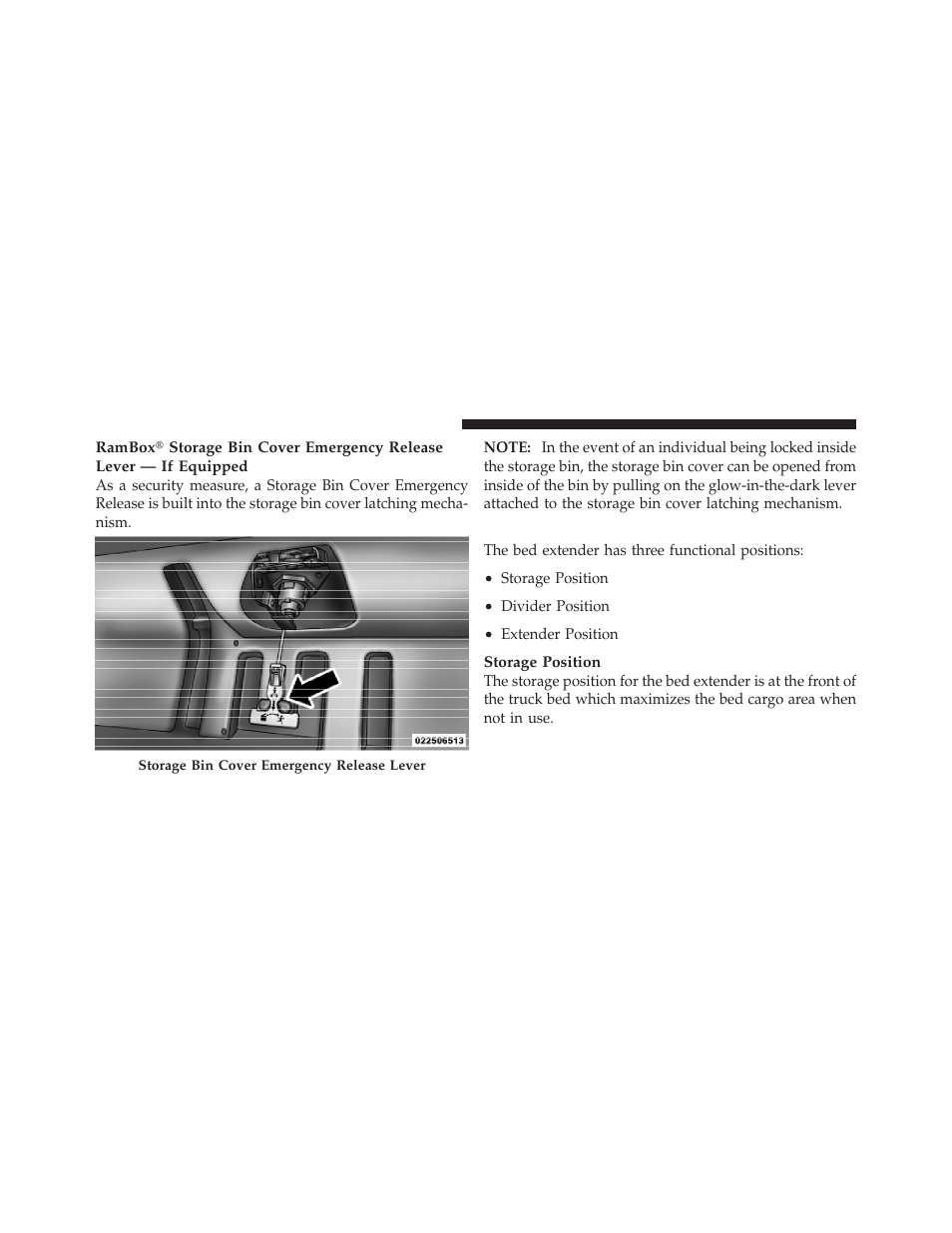 Bed extender — if equipped | Ram Trucks 2011 3500 - Owner Manual User Manual | Page 190 / 636