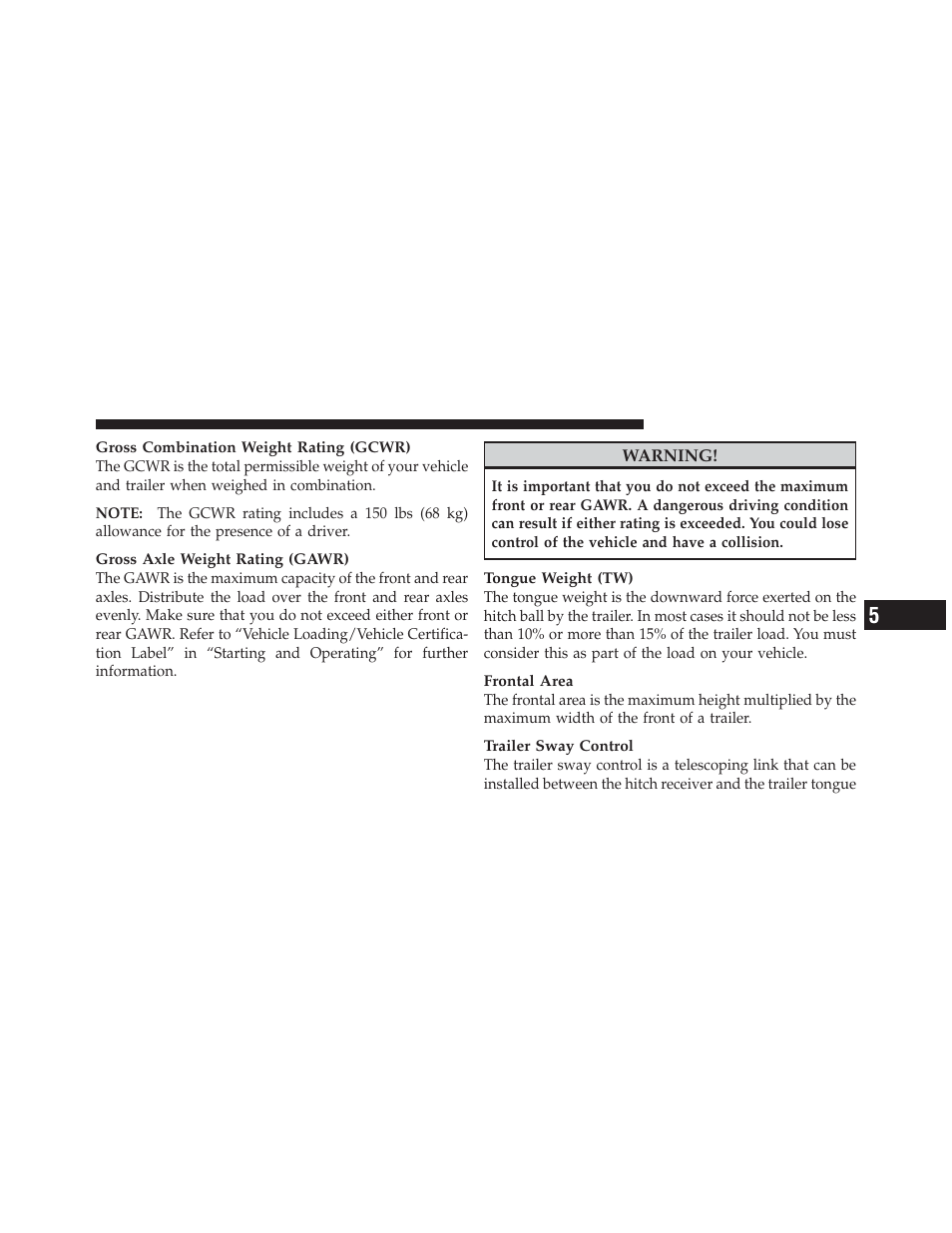 Ram Trucks 2011 3500 - Owner Manual User Manual | Page 459 / 636
