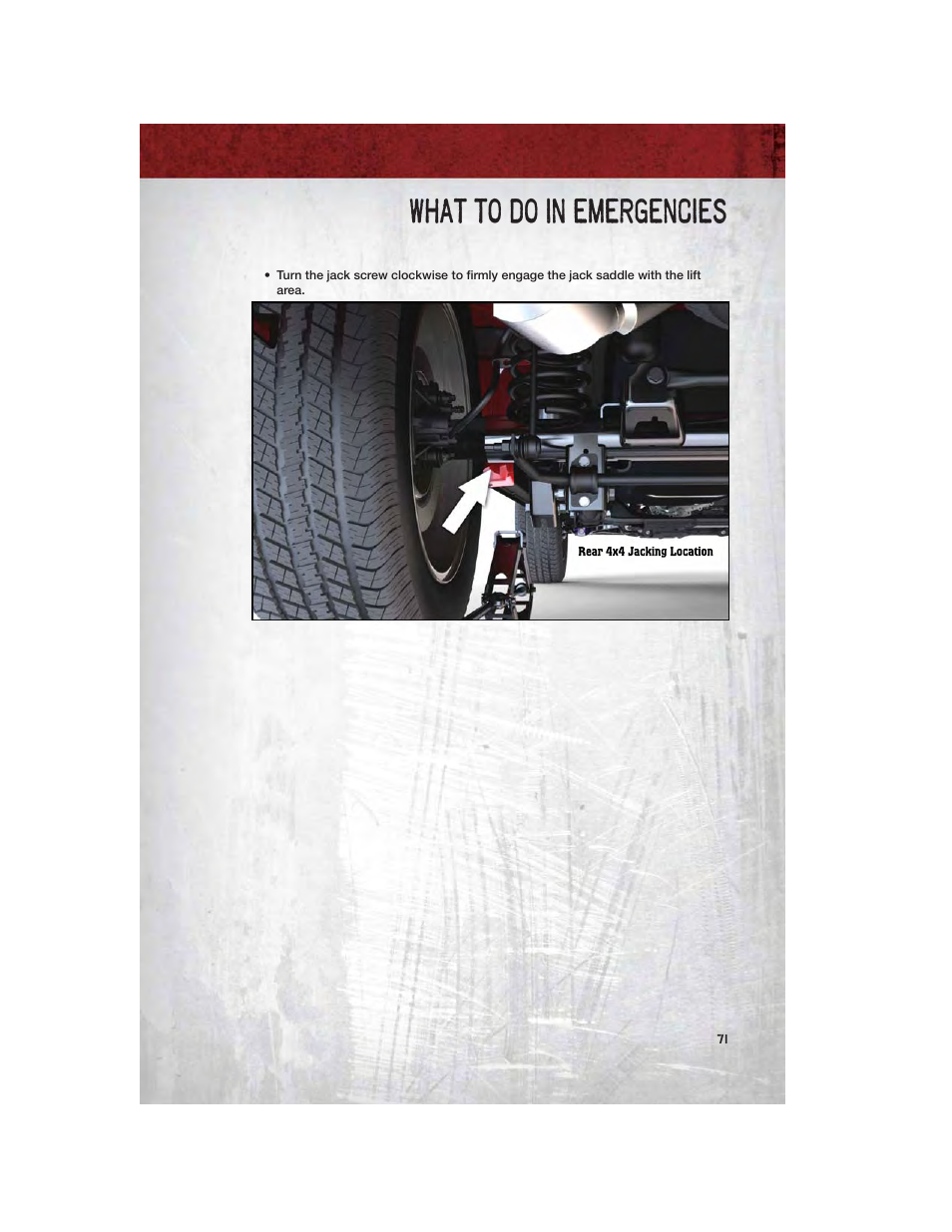 What to do in emergencies | Ram Trucks 2011 3500 - User Guide User Manual | Page 73 / 116