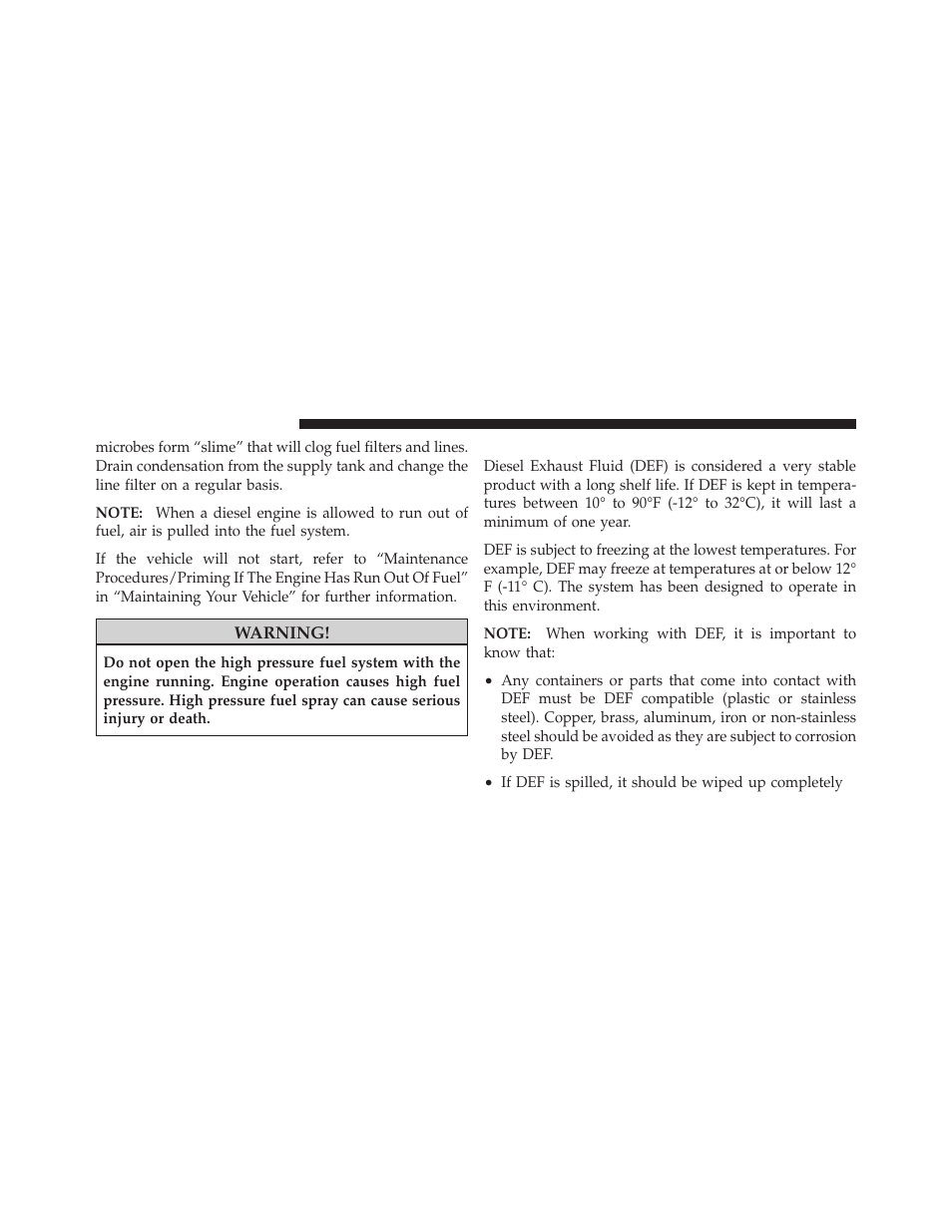 Diesel exhaust fluid storage | Ram Trucks 2011 Chassis Cab - Diesel Supplement User Manual | Page 88 / 174