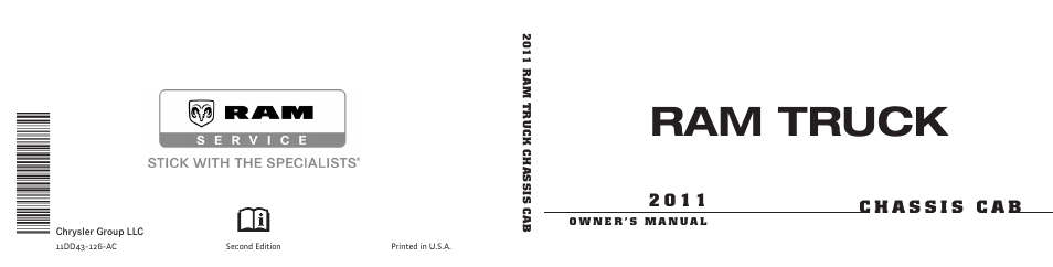Ram Trucks 2011 Chassis Cab - Owner Manual User Manual | 494 pages