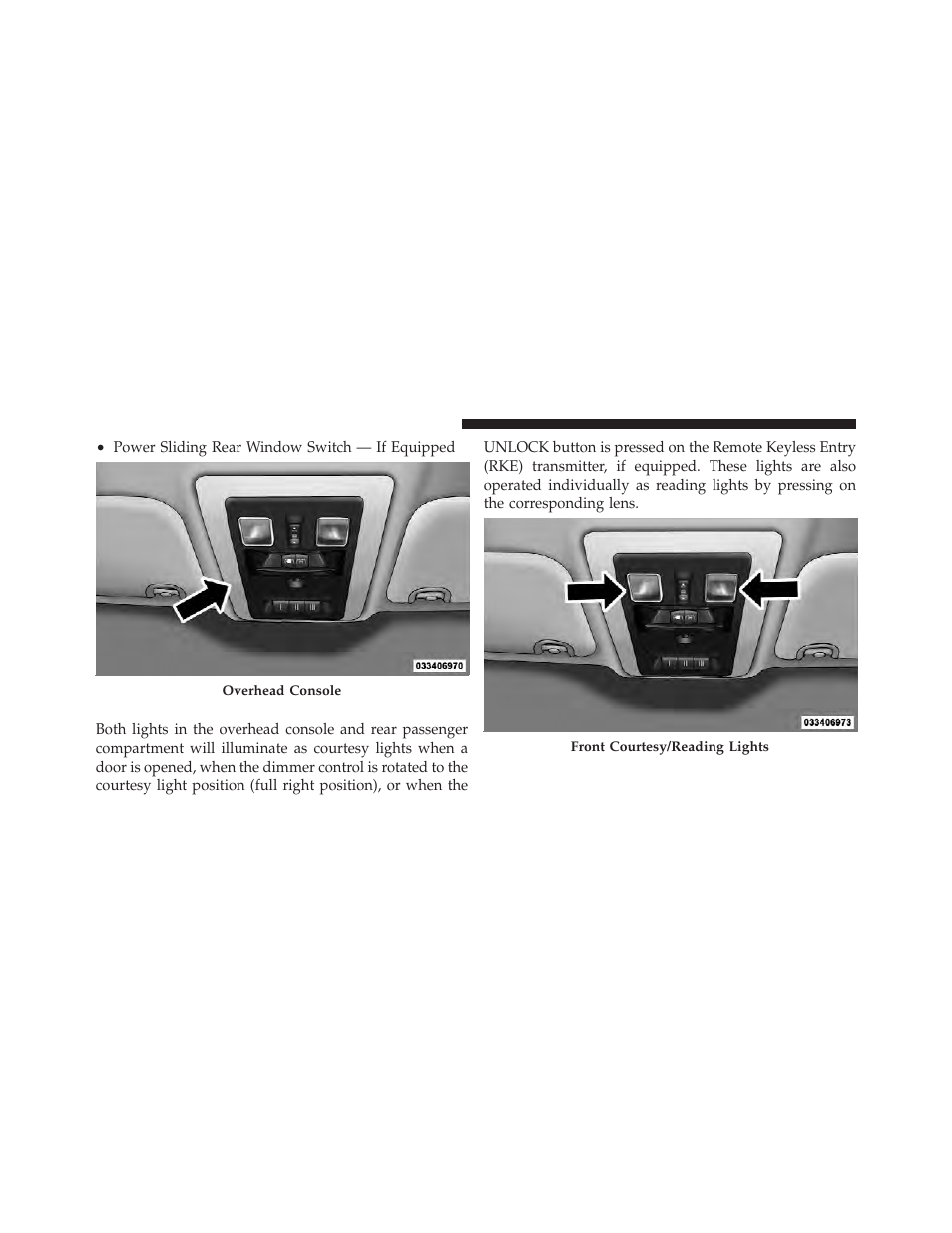 Courtesy/reading lights | Ram Trucks 2011 Chassis Cab - Owner Manual User Manual | Page 164 / 494