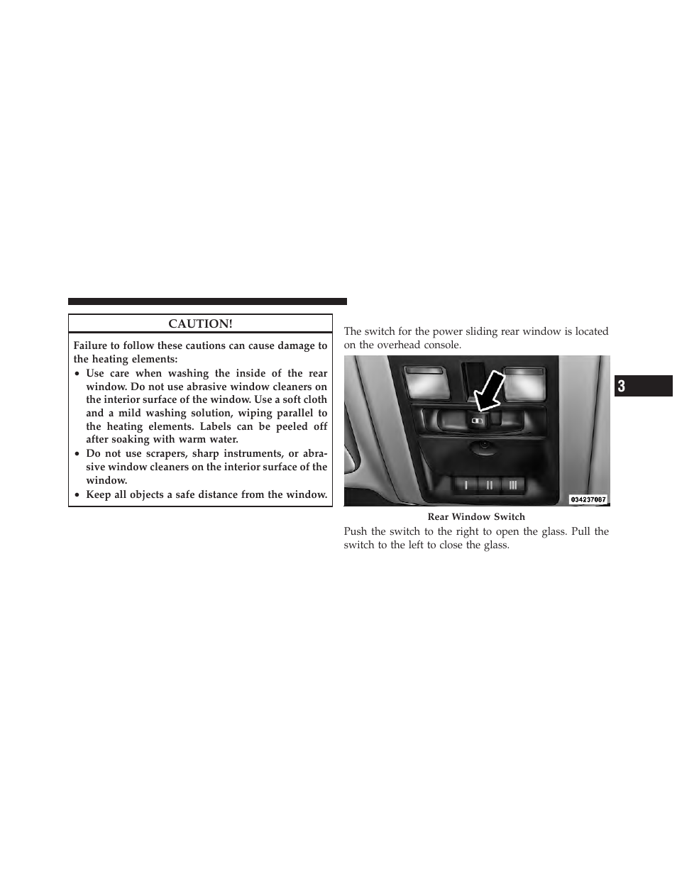 Power sliding rear window — if equipped, Power sliding rear window, If equipped | Ram Trucks 2011 Chassis Cab - Owner Manual User Manual | Page 181 / 494