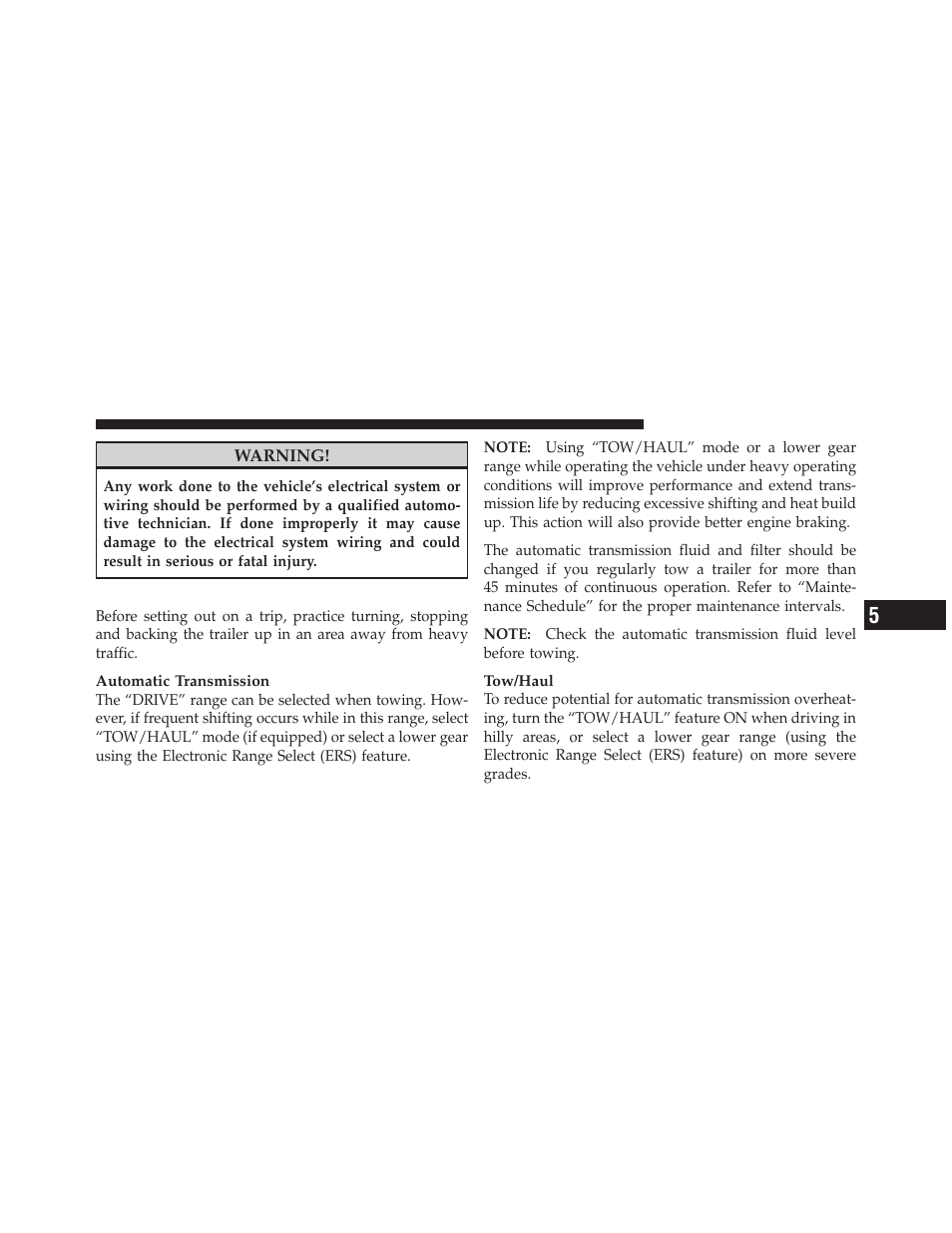 Towing tips | Ram Trucks 2011 Chassis Cab - Owner Manual User Manual | Page 355 / 494