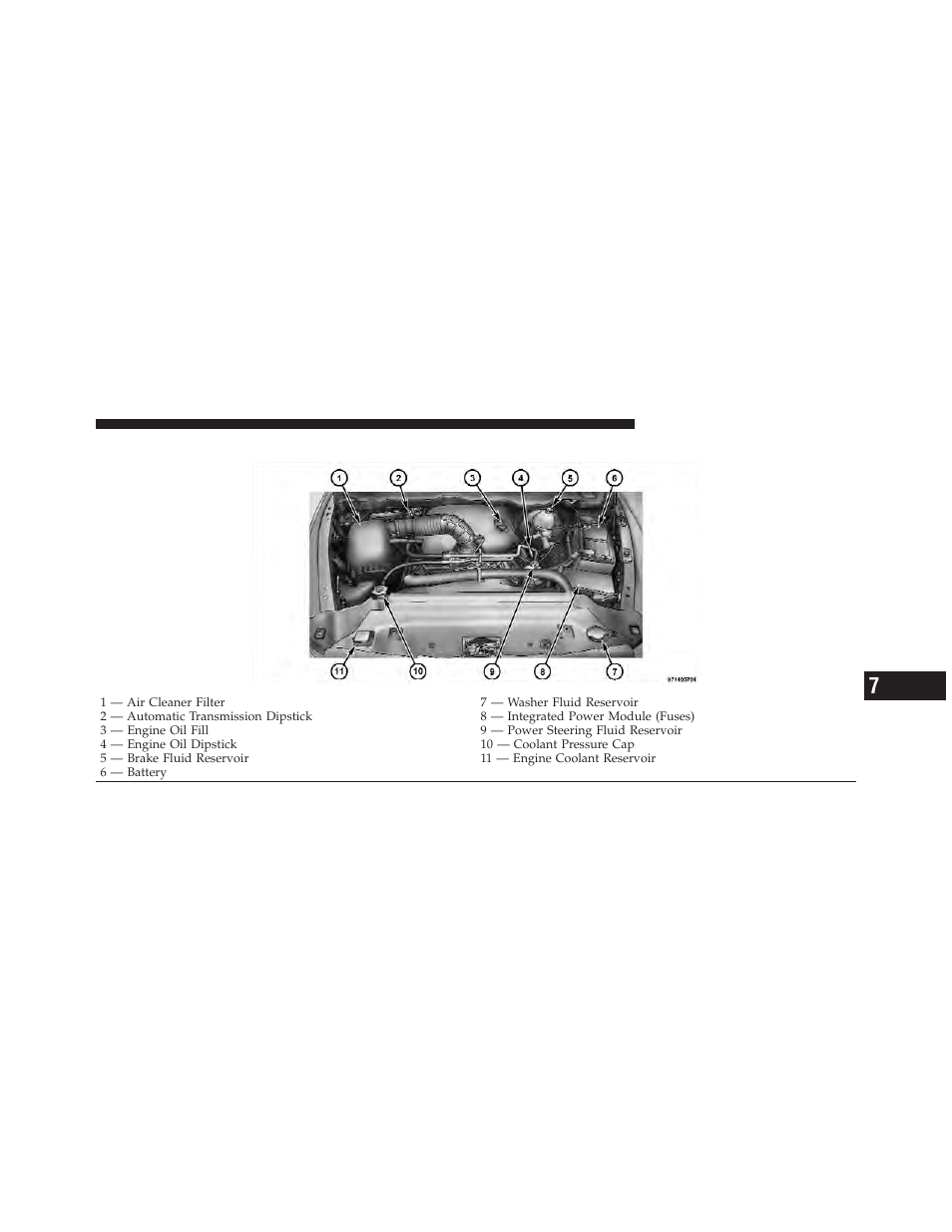 Engine compartment — 5.7l | Ram Trucks 2011 Chassis Cab - Owner Manual User Manual | Page 395 / 494