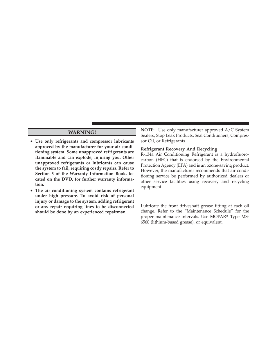 Front prop shaft lubrication – four-wheel, Drive models | Ram Trucks 2011 Chassis Cab - Owner Manual User Manual | Page 406 / 494