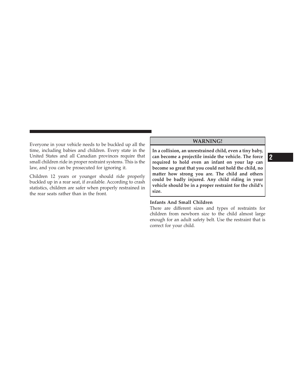 Child restraints | Ram Trucks 2011 Chassis Cab - Owner Manual User Manual | Page 65 / 494