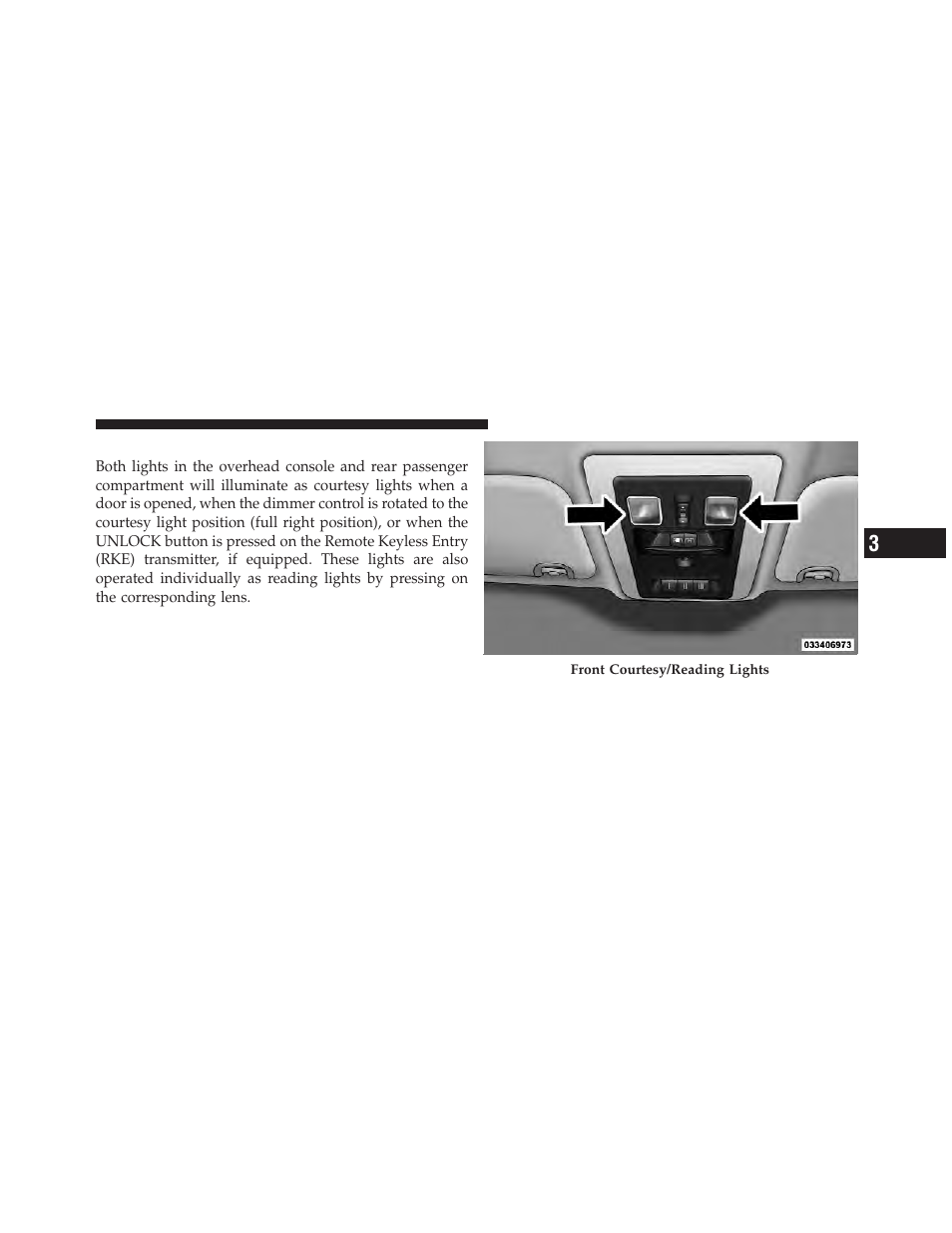 Courtesy/reading lights | Ram Trucks 2012 3500 - Owner Manual User Manual | Page 189 / 726