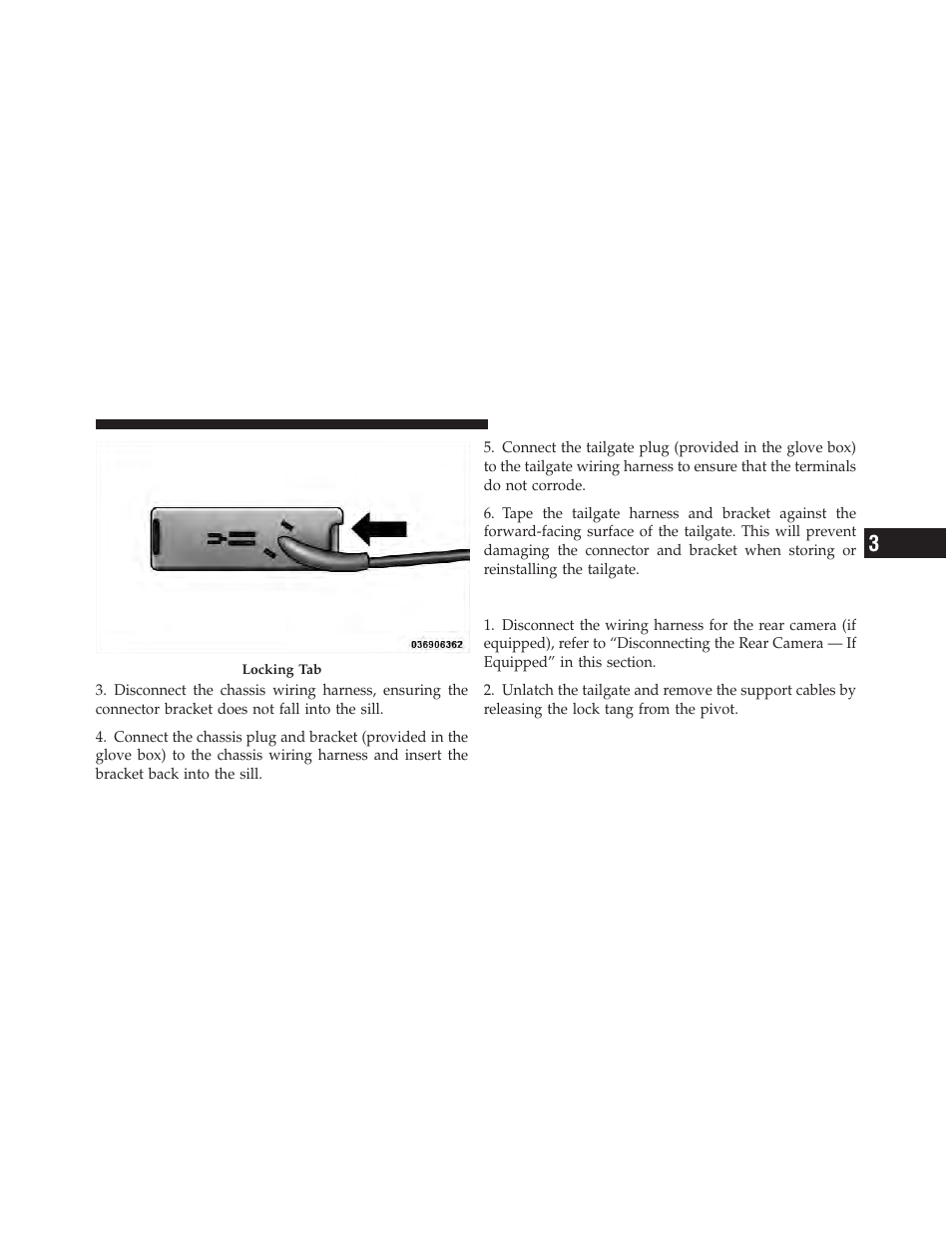 Removing the tailgate | Ram Trucks 2012 3500 - Owner Manual User Manual | Page 239 / 726