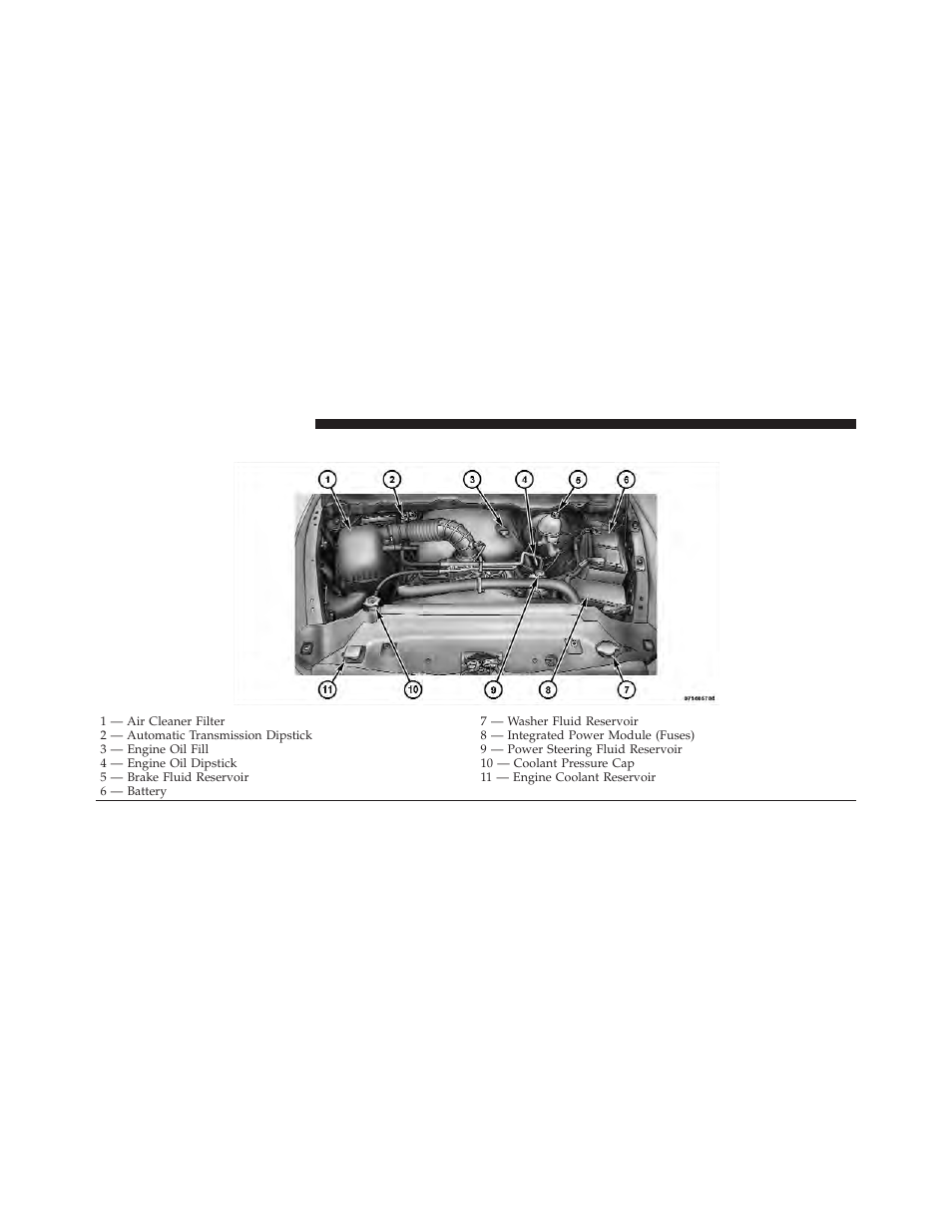 Engine compartment — 5.7l | Ram Trucks 2012 3500 - Owner Manual User Manual | Page 620 / 726