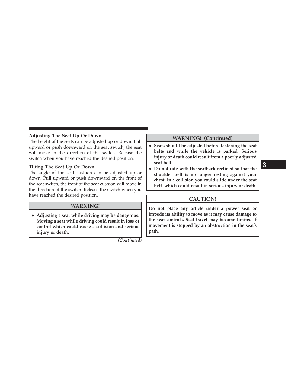 Ram Trucks 2012 Chassis Cab - Owner Manual User Manual | Page 133 / 502