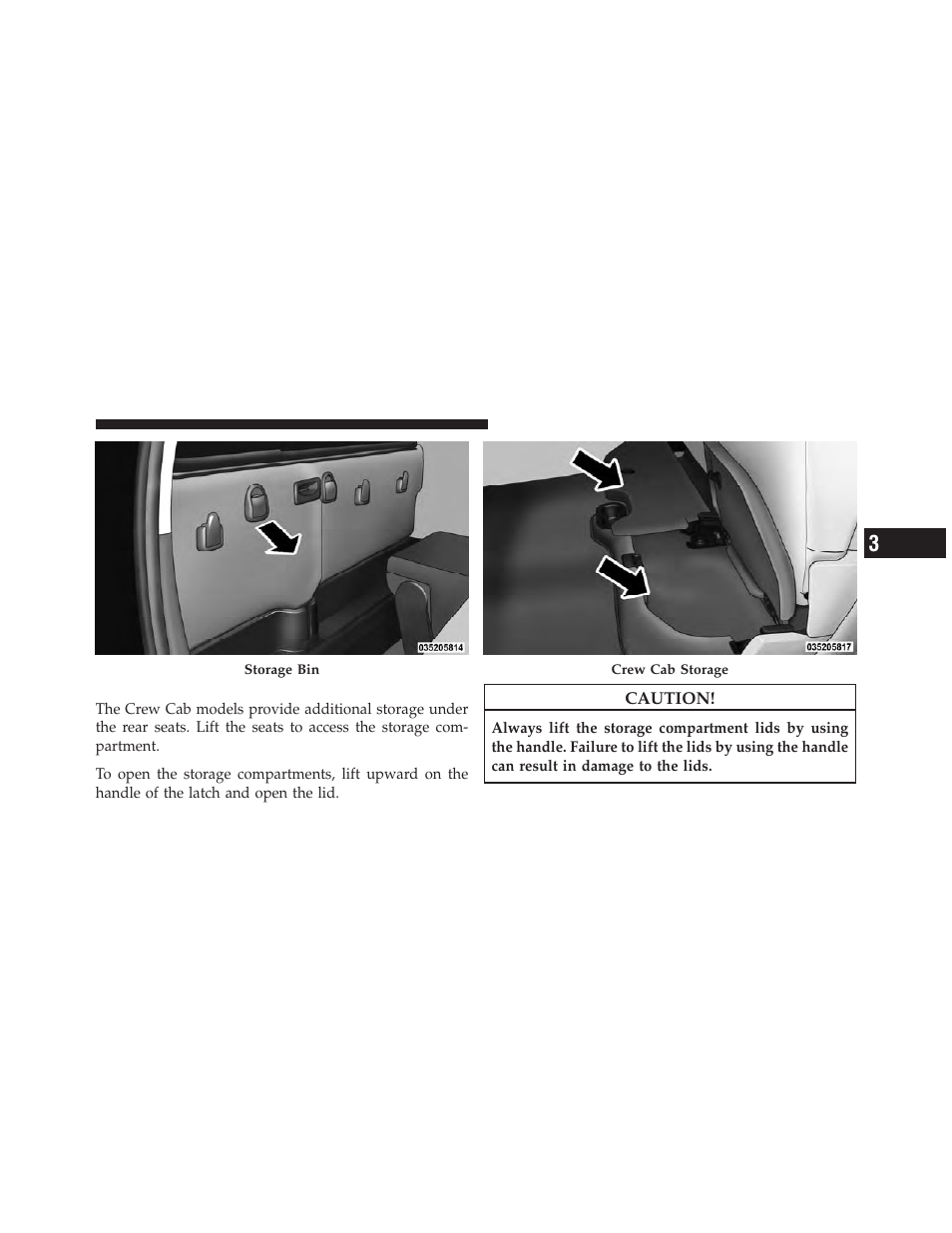 Storage and seats (crew cab) | Ram Trucks 2012 Chassis Cab - Owner Manual User Manual | Page 181 / 502