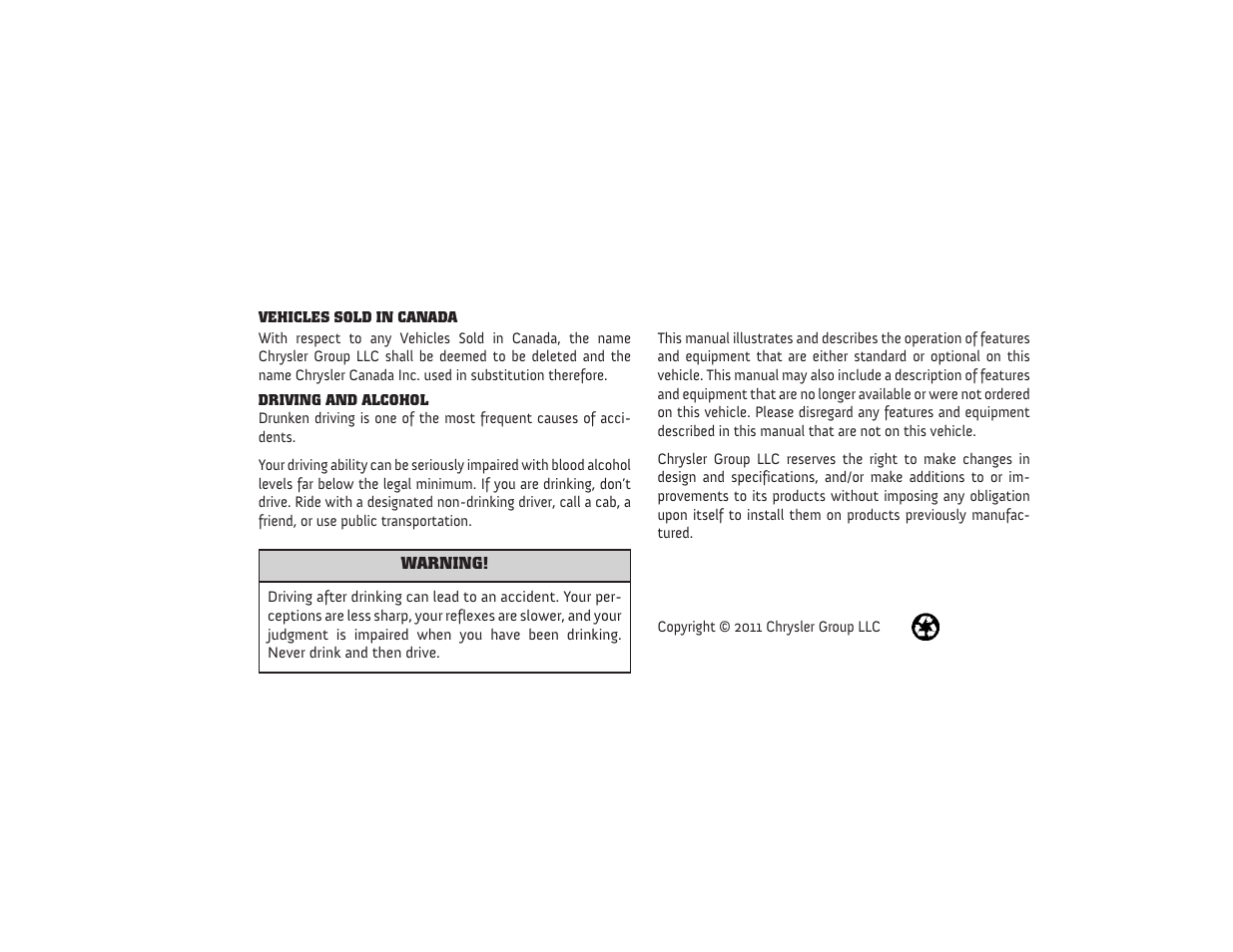 Ram Trucks 2012 Chassis Cab - Owner Manual User Manual | Page 2 / 502