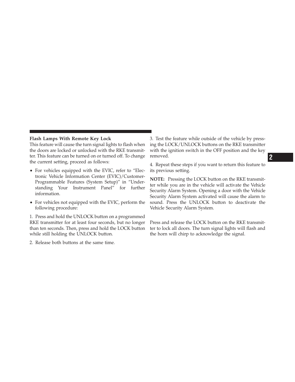 To lock the doors | Ram Trucks 2012 Chassis Cab - Owner Manual User Manual | Page 25 / 502