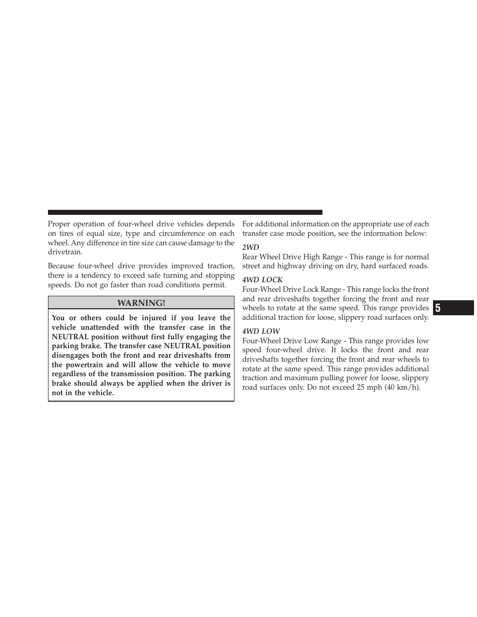 Ram Trucks 2012 Chassis Cab - Owner Manual User Manual | Page 297 / 502