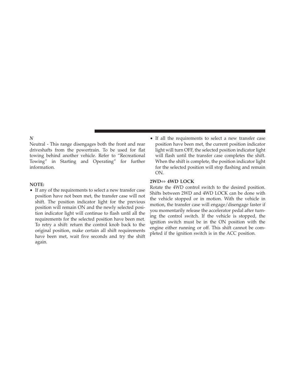 Shifting procedure | Ram Trucks 2012 Chassis Cab - Owner Manual User Manual | Page 298 / 502