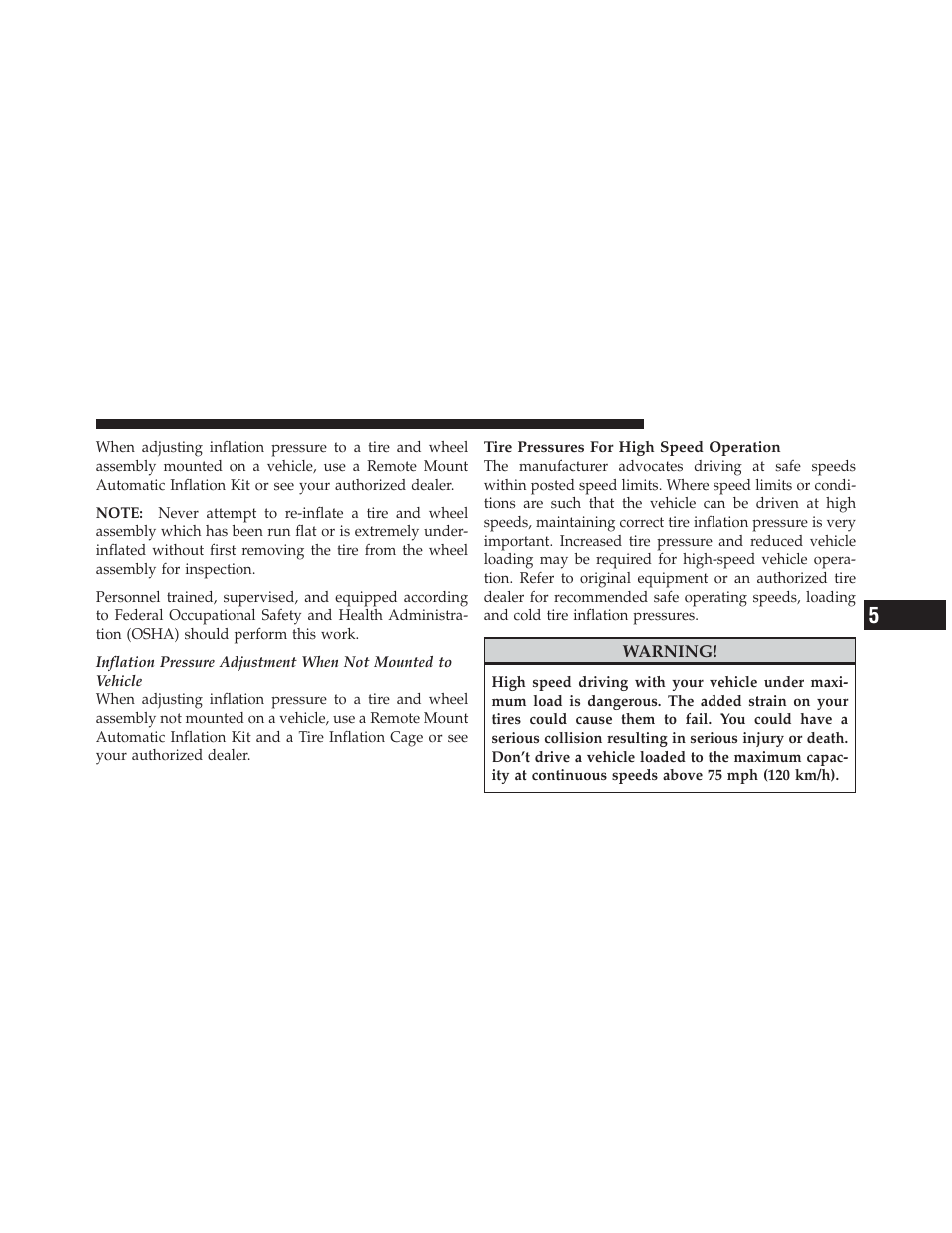 Ram Trucks 2012 Chassis Cab - Owner Manual User Manual | Page 325 / 502