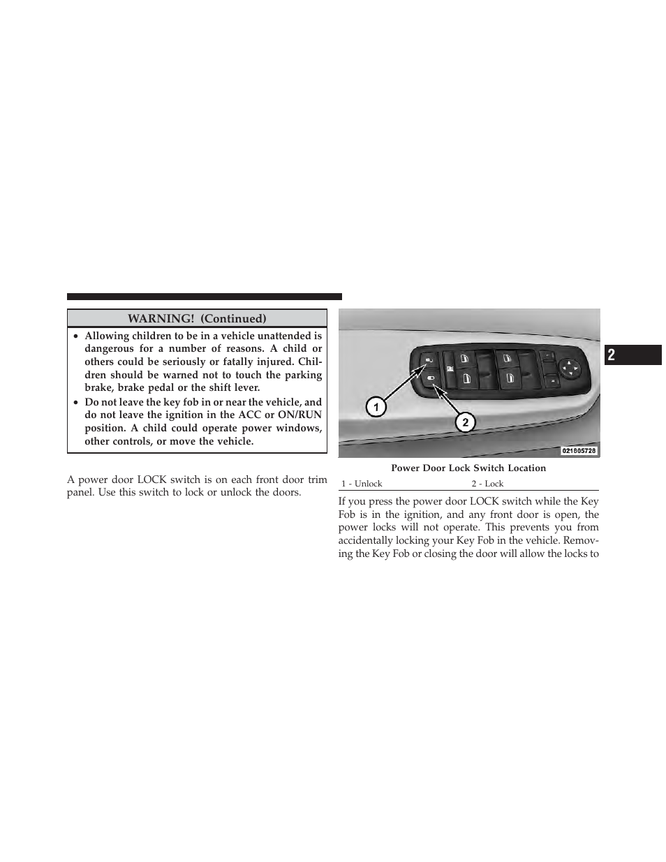 Power door locks — if equipped | Ram Trucks 2012 Chassis Cab - Owner Manual User Manual | Page 33 / 502