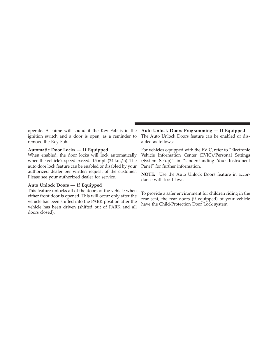 Child-protection door lock | Ram Trucks 2012 Chassis Cab - Owner Manual User Manual | Page 34 / 502