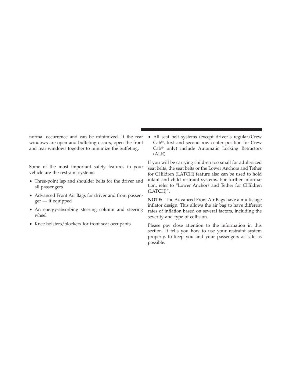 Occupant restraints | Ram Trucks 2012 Chassis Cab - Owner Manual User Manual | Page 40 / 502