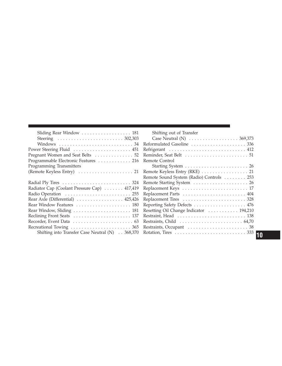 Ram Trucks 2012 Chassis Cab - Owner Manual User Manual | Page 495 / 502