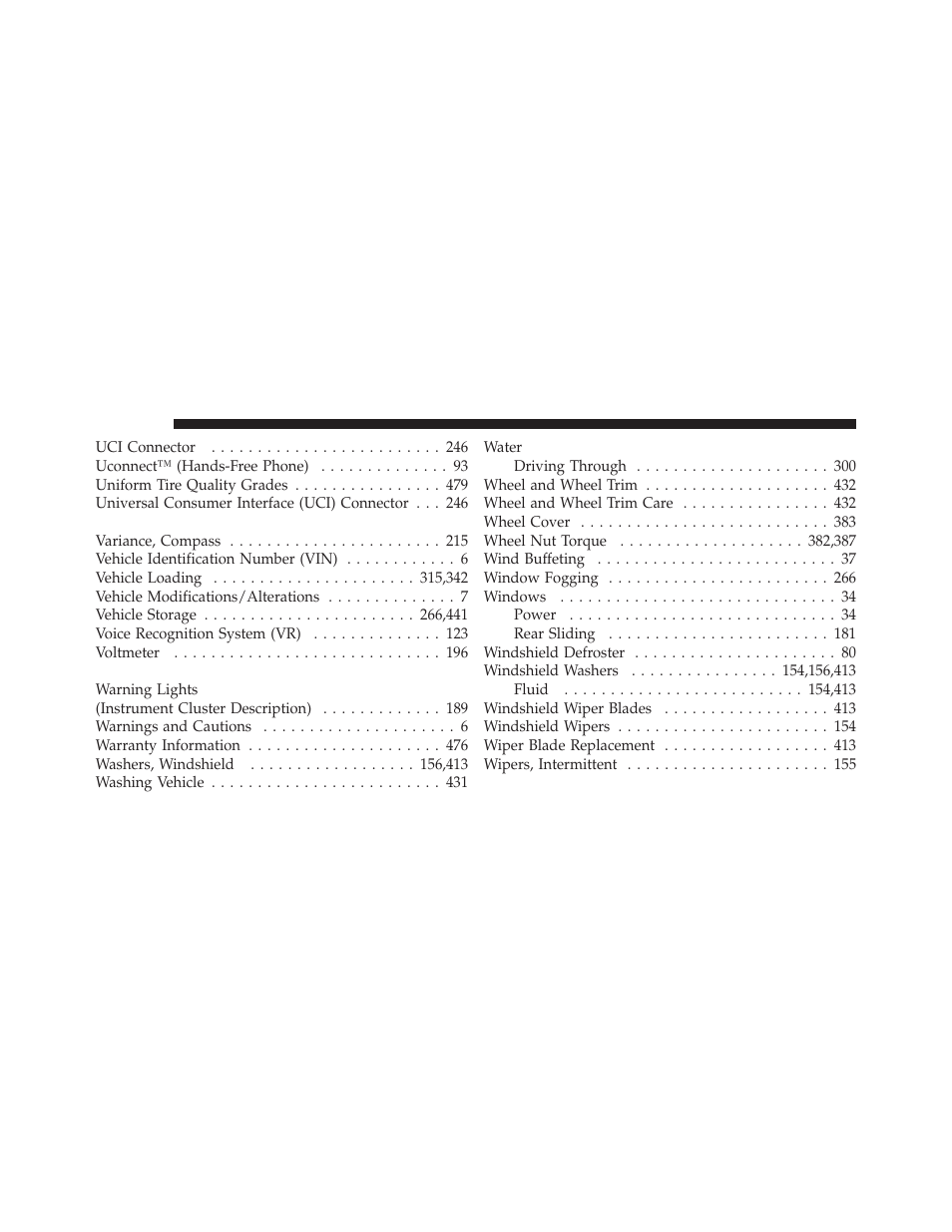 Ram Trucks 2012 Chassis Cab - Owner Manual User Manual | Page 500 / 502