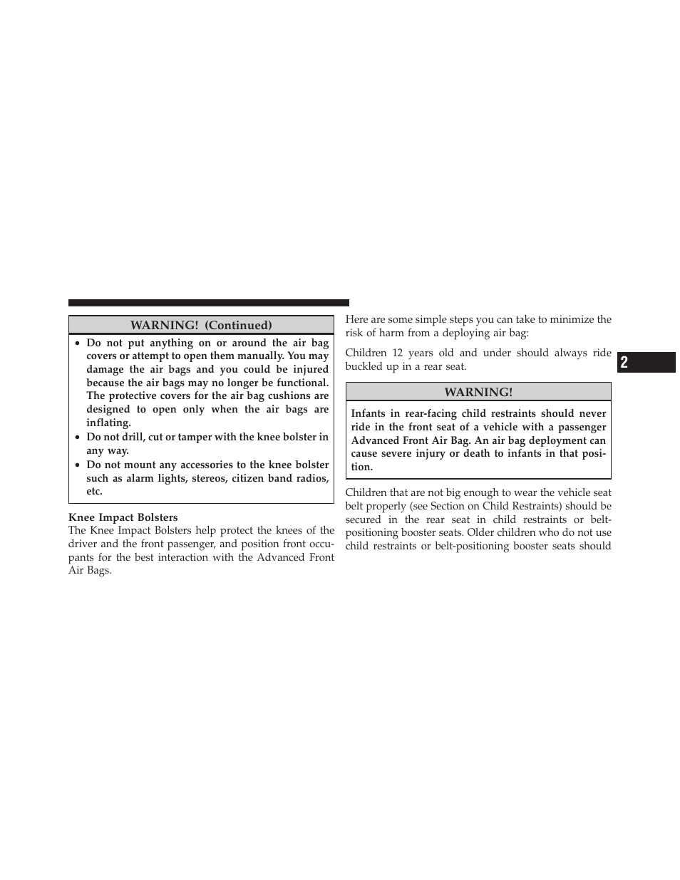 Ram Trucks 2012 Chassis Cab - Owner Manual User Manual | Page 57 / 502