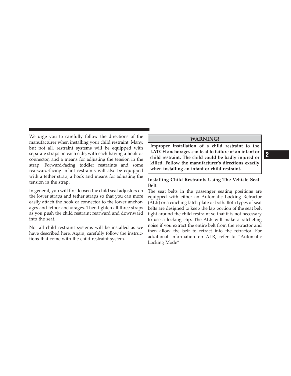 Ram Trucks 2012 Chassis Cab - Owner Manual User Manual | Page 73 / 502